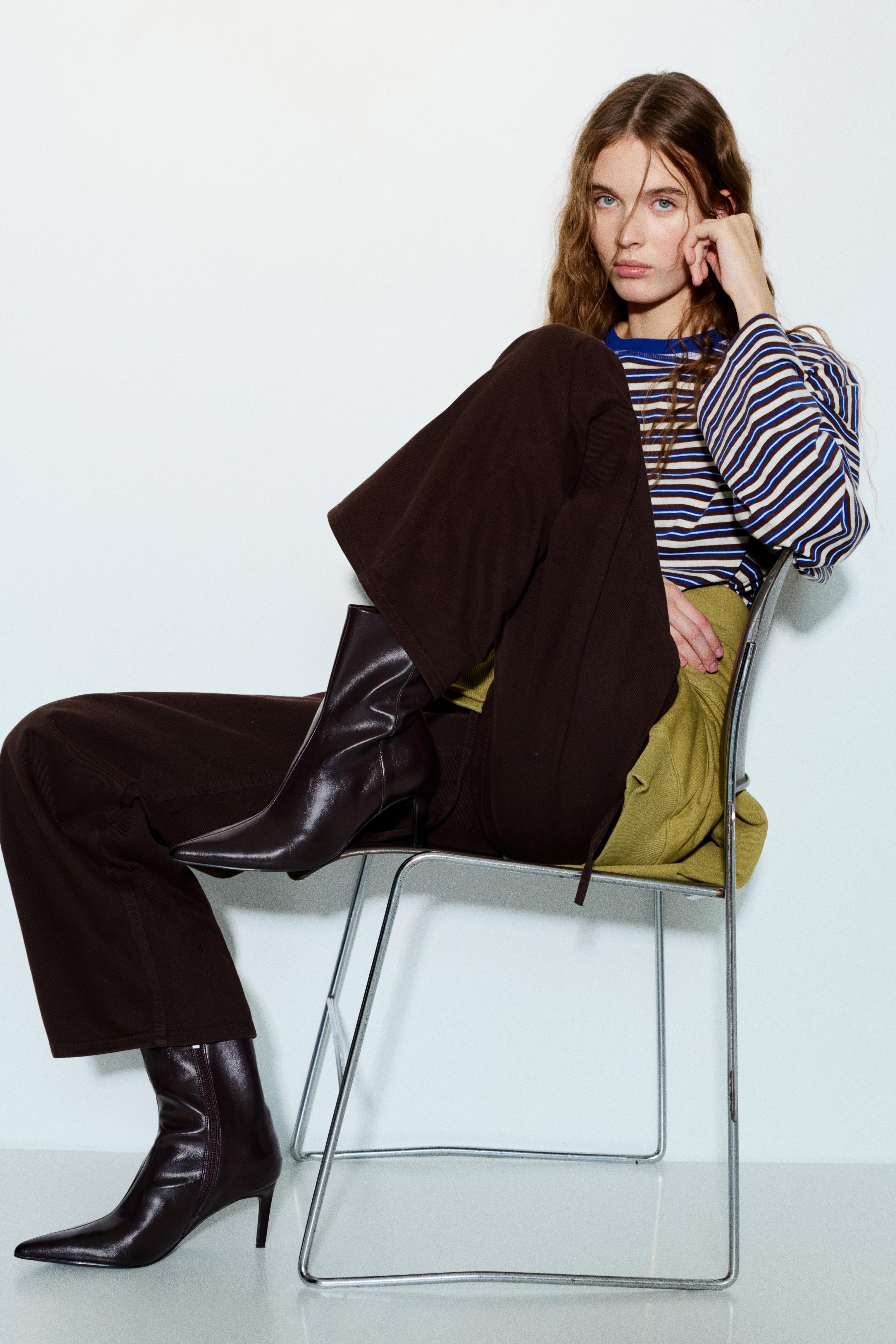 Stiletto heel ankle boots — Brown