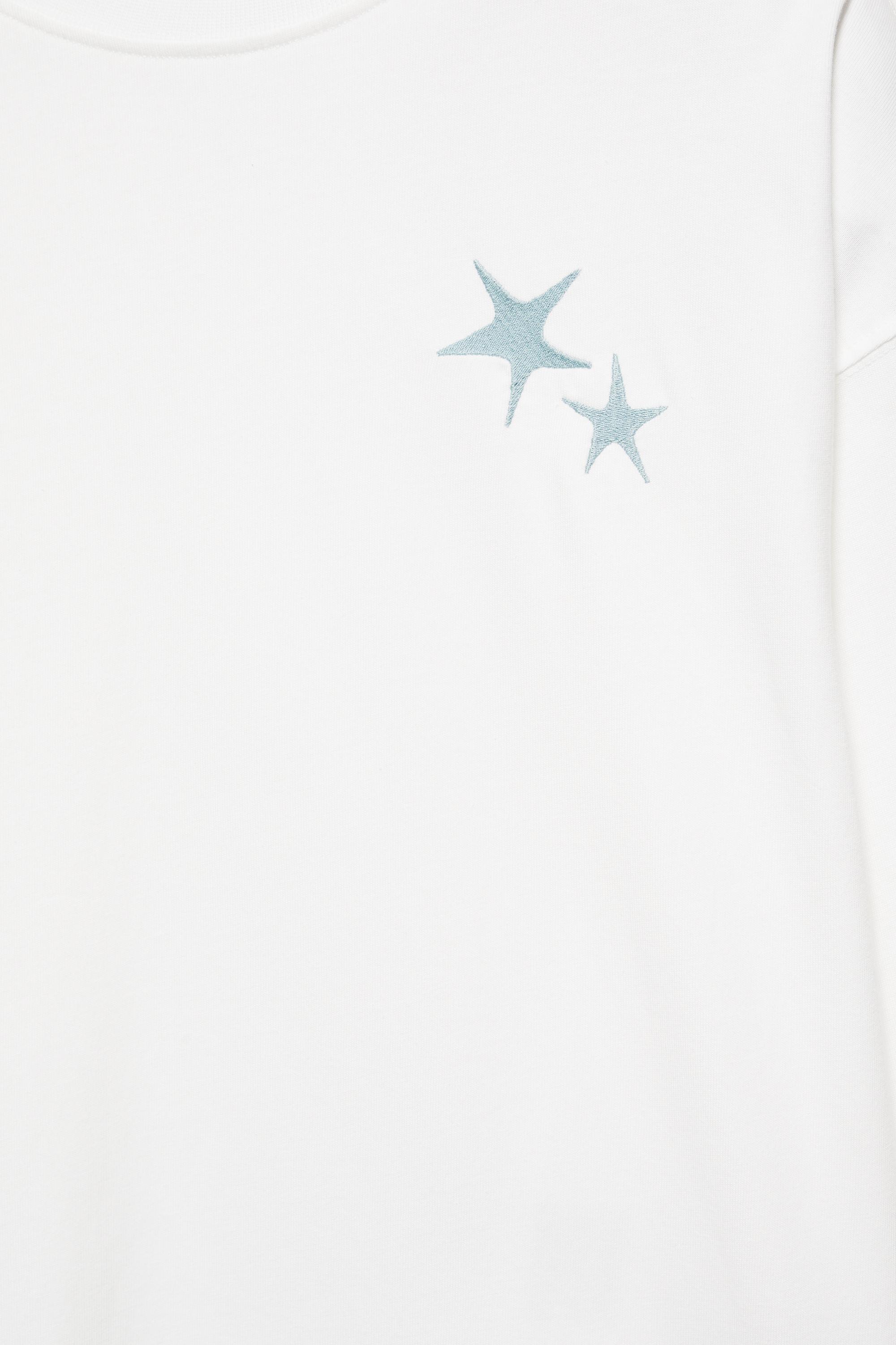 STWD boxy star T-shirt — Off white (alternate view)