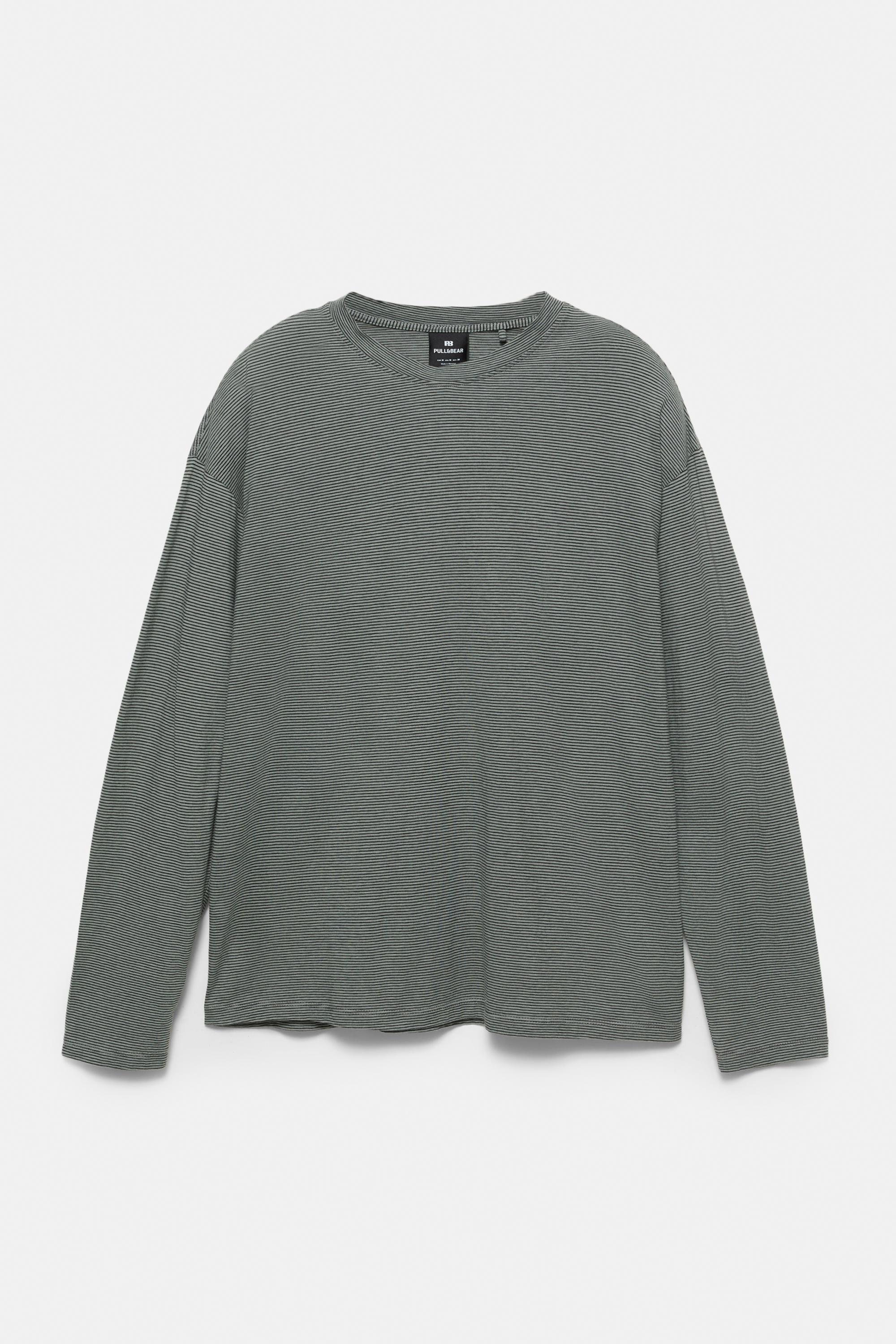 Uzun kollu çizgili t-shirt - Görsel 2