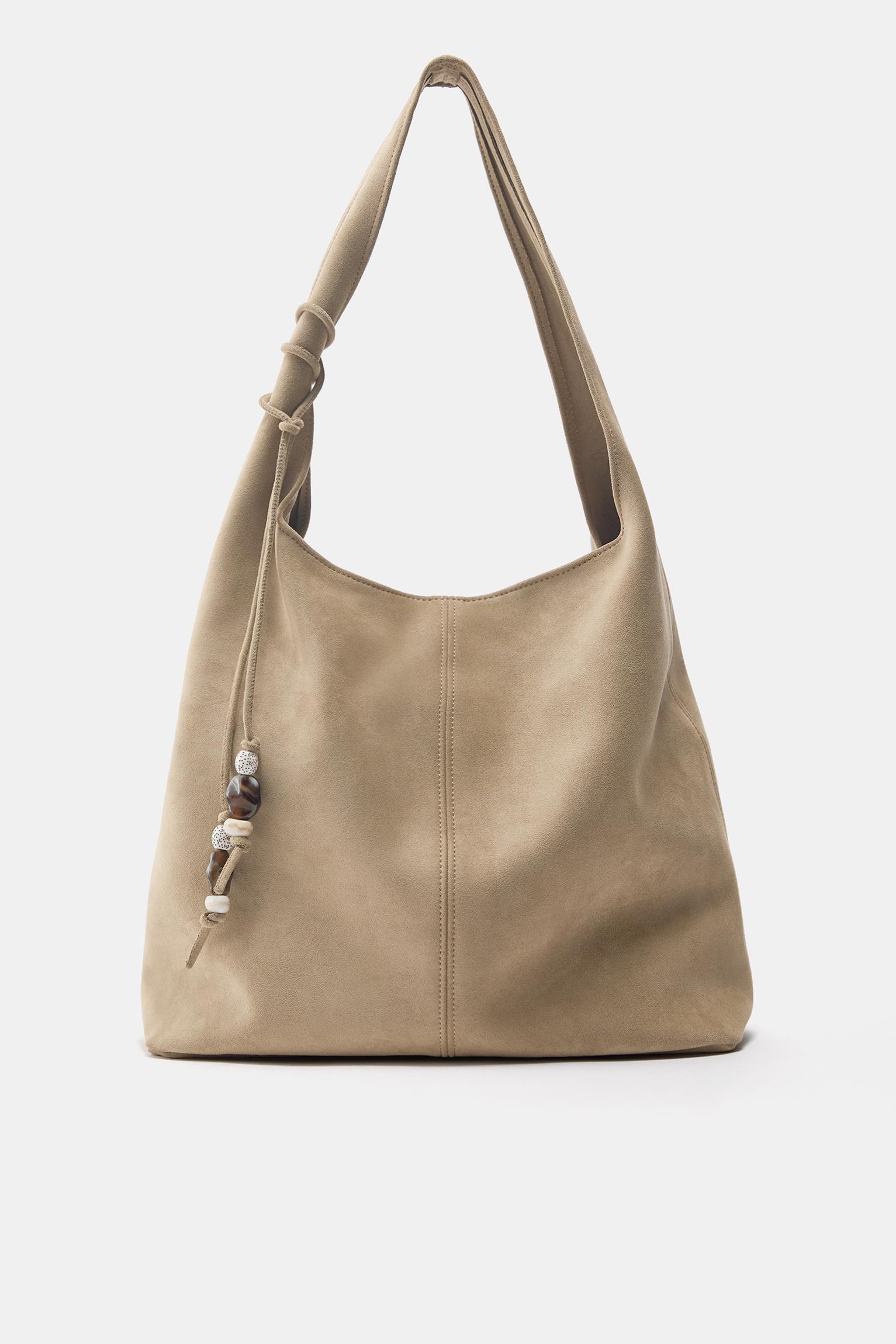 Embellished tote bag — Beige