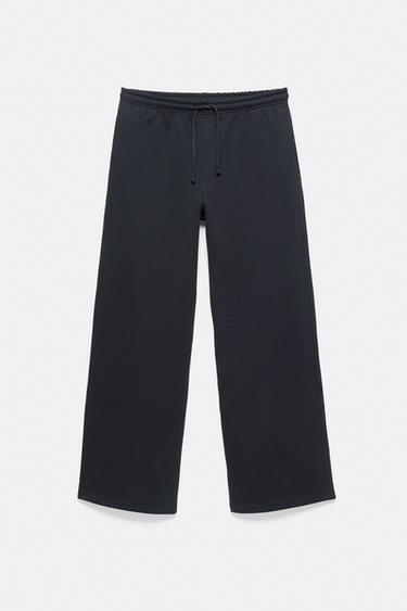 Wide-leg jogger trousers — Navy 6