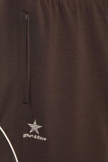 Flowy joggers with piping — Brown 6
