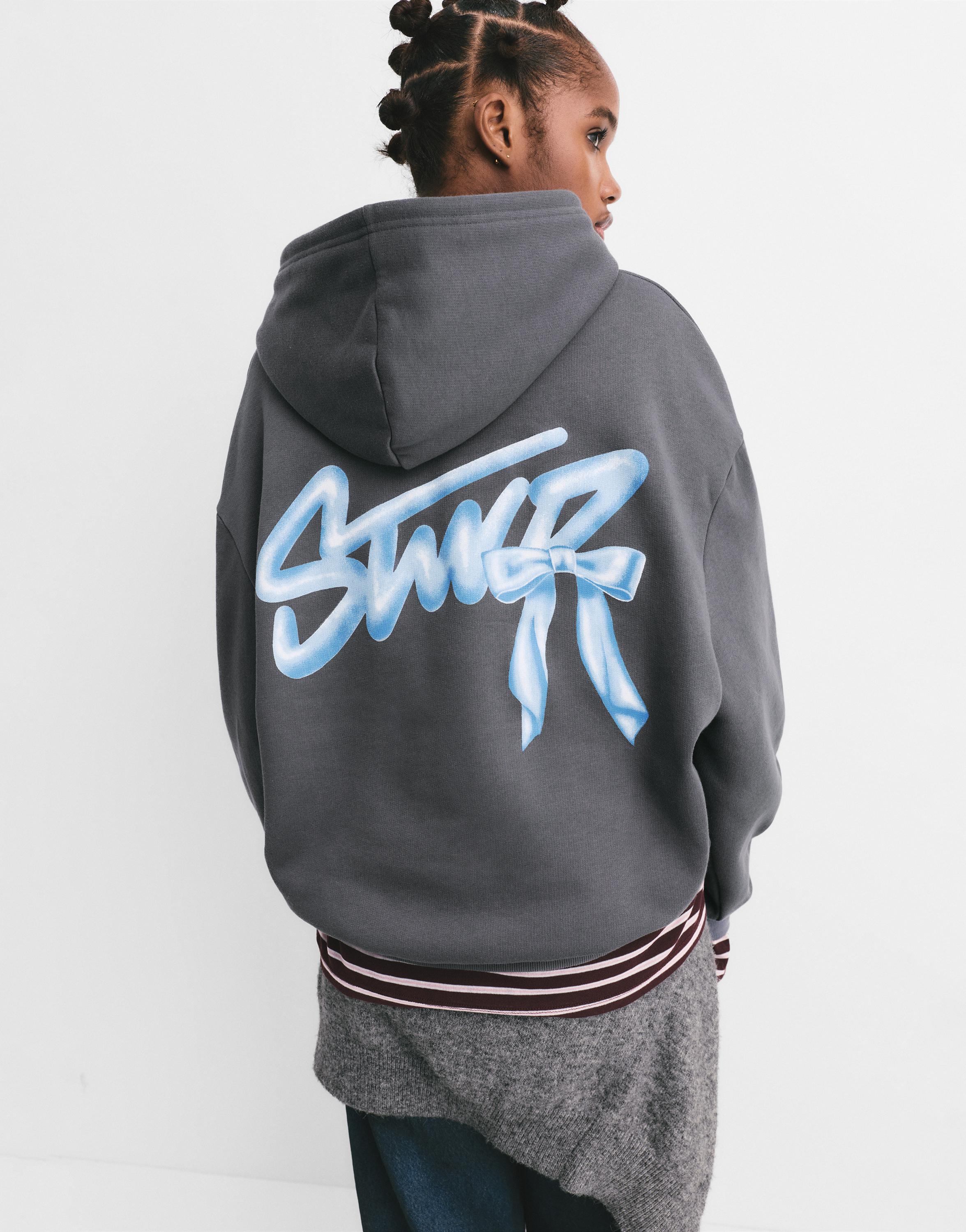 STWD fiyonk kapüşonlu sweatshirt - Görsel 34