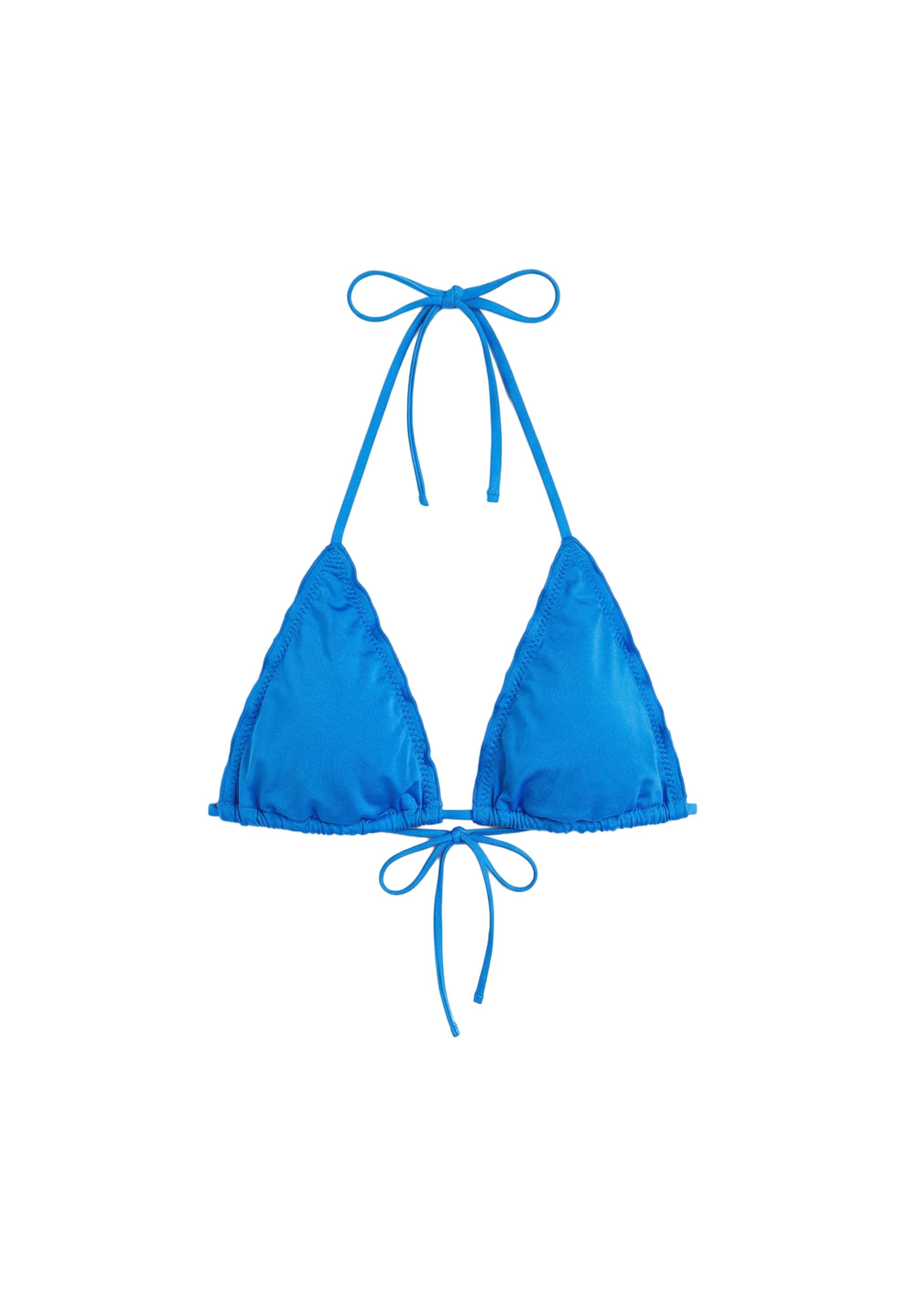 Fırfırlı üçgen bikini üstü - Görsel 3
