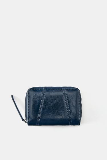 Distressed wallet — Blue 1