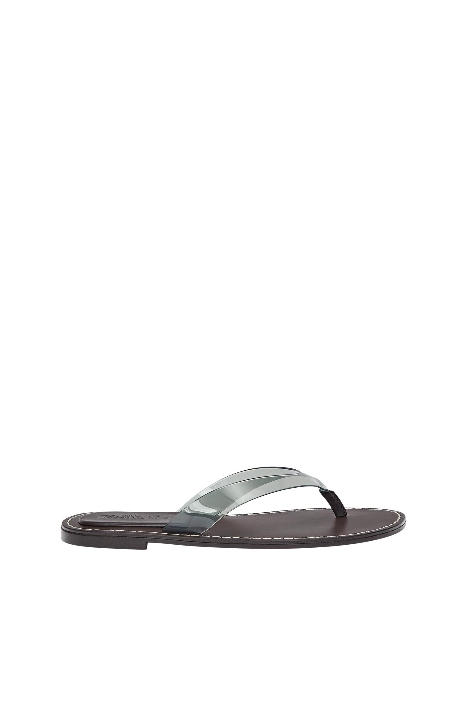 Vinil detaylı düz sandalet - Görsel 34