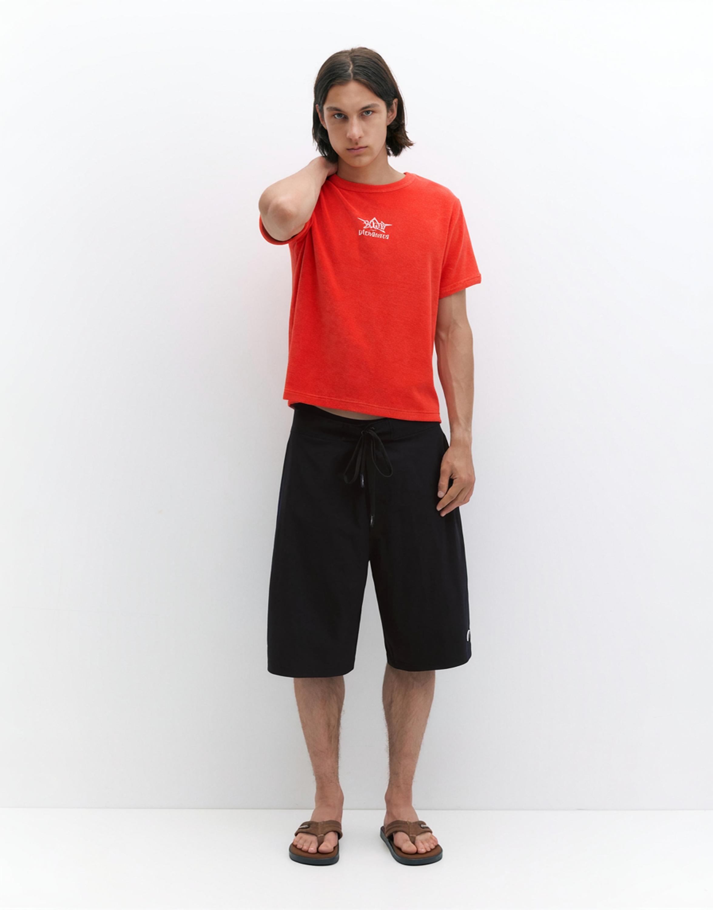 Pleasures x STWD swim shorts — Black