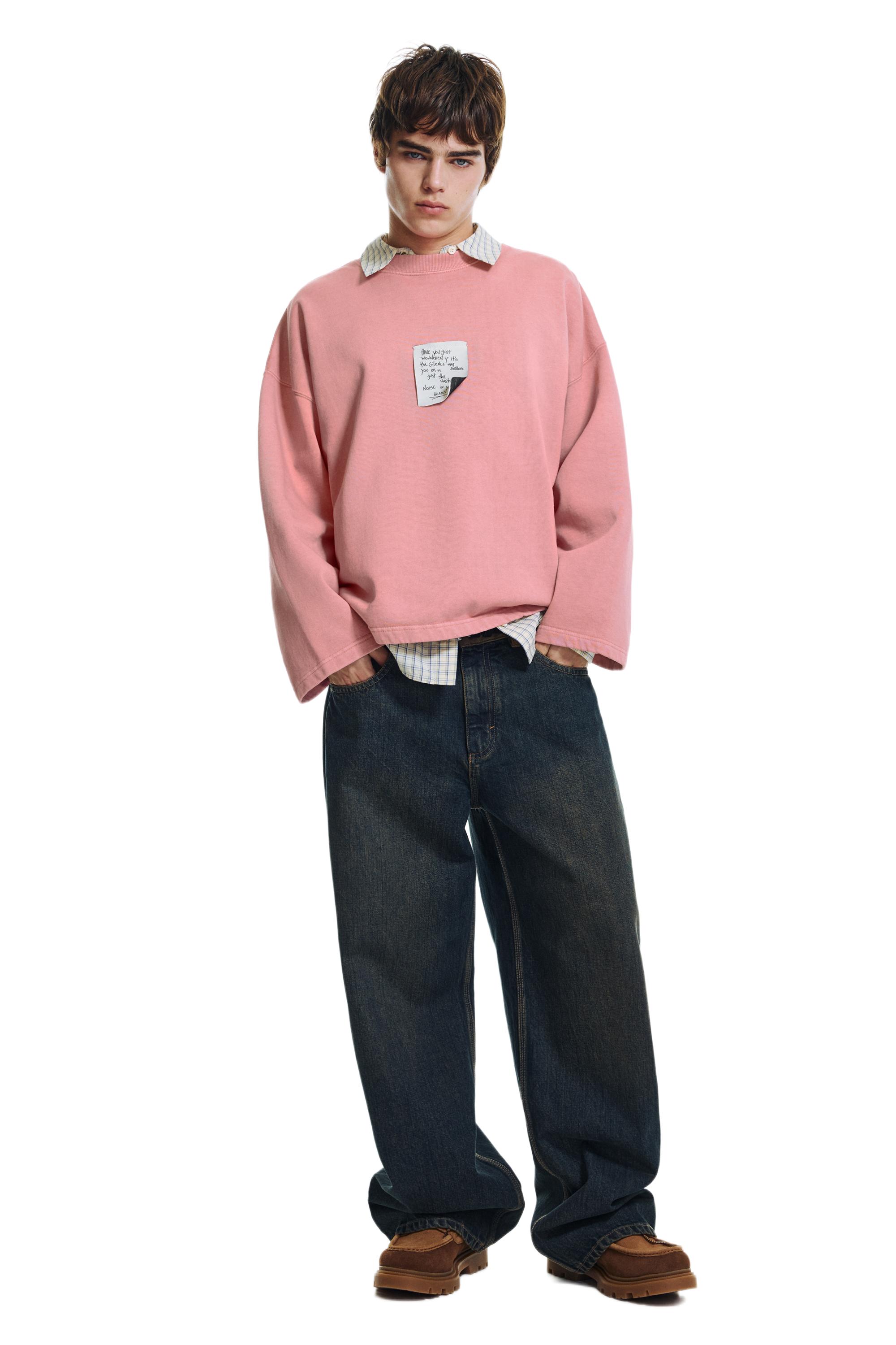Pink label sweatshirt — Pink
