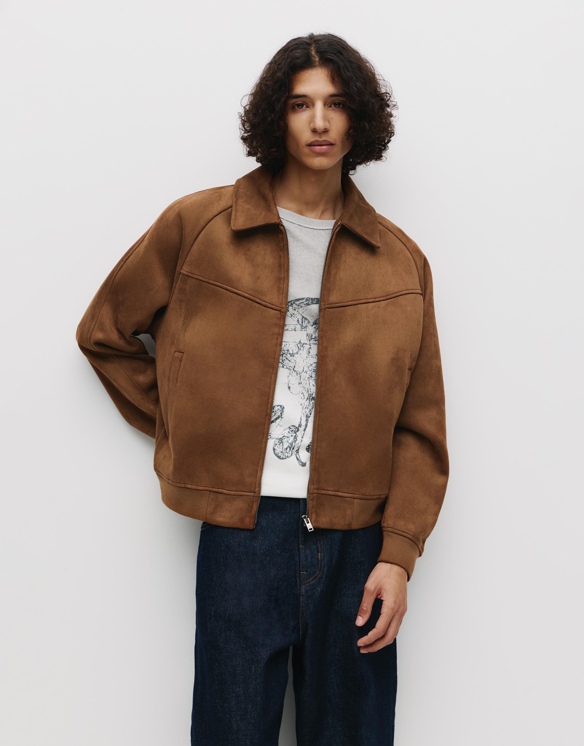 Suni süet ceket - Görsel 22