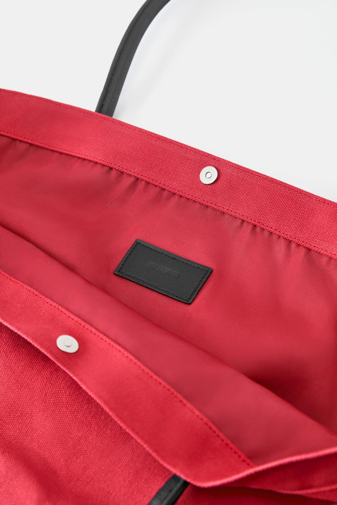 La Esquina canvas tote bag — Red