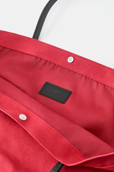 La Esquina canvas tote bag — Red 5