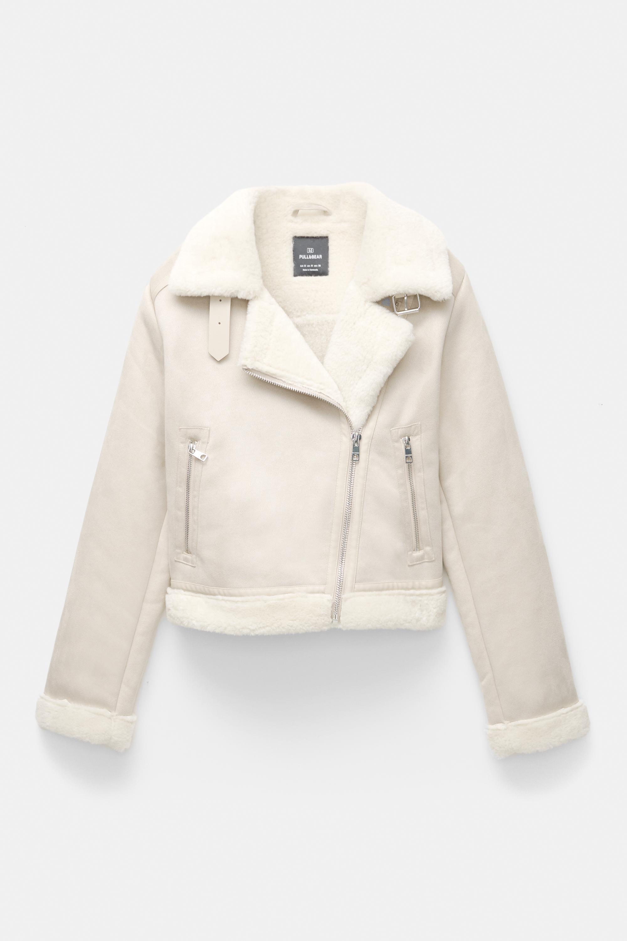 Short Reversible Jacket — Ecru