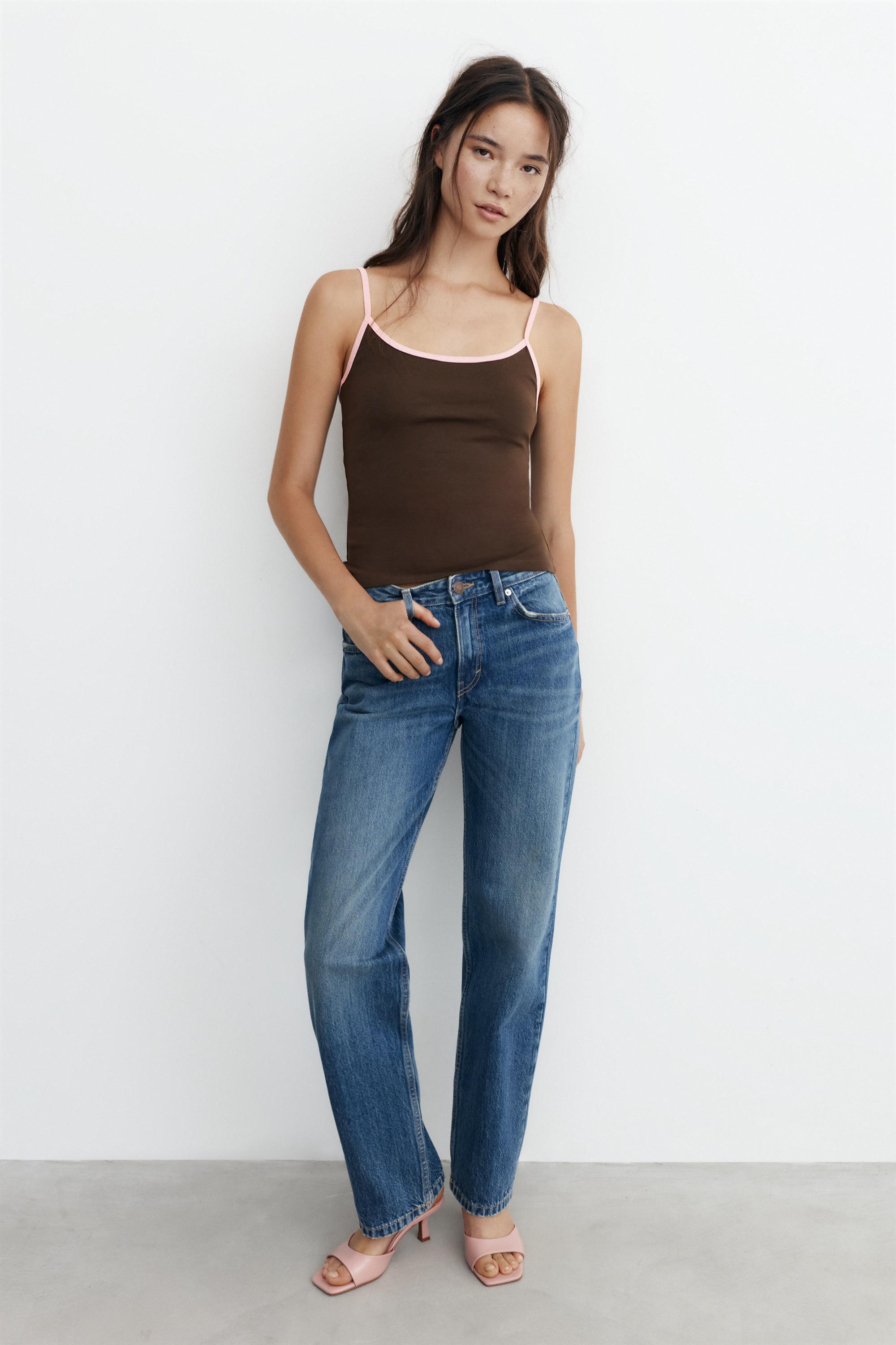 Thin strap top — Brown