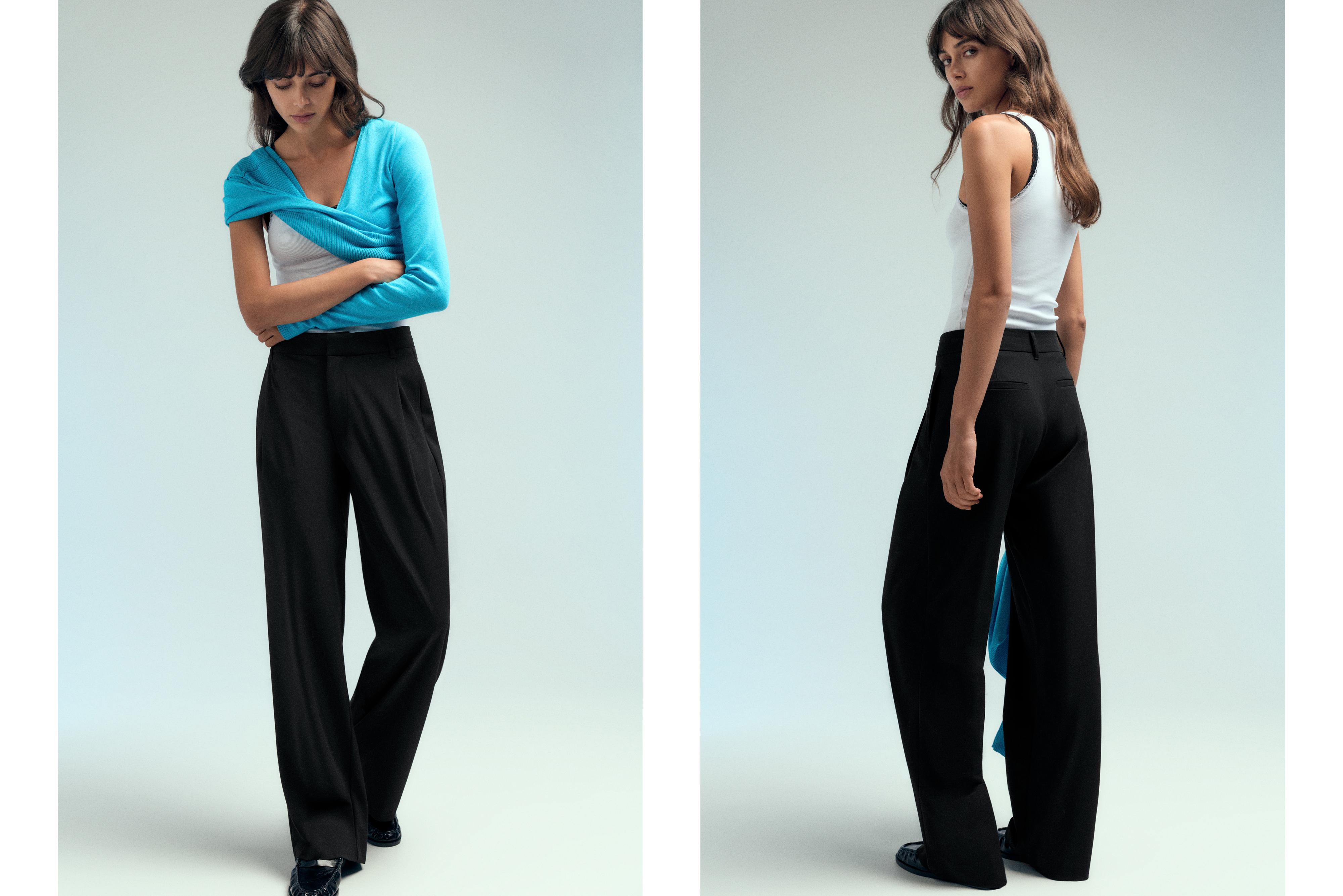 Darted smart trousers — Black