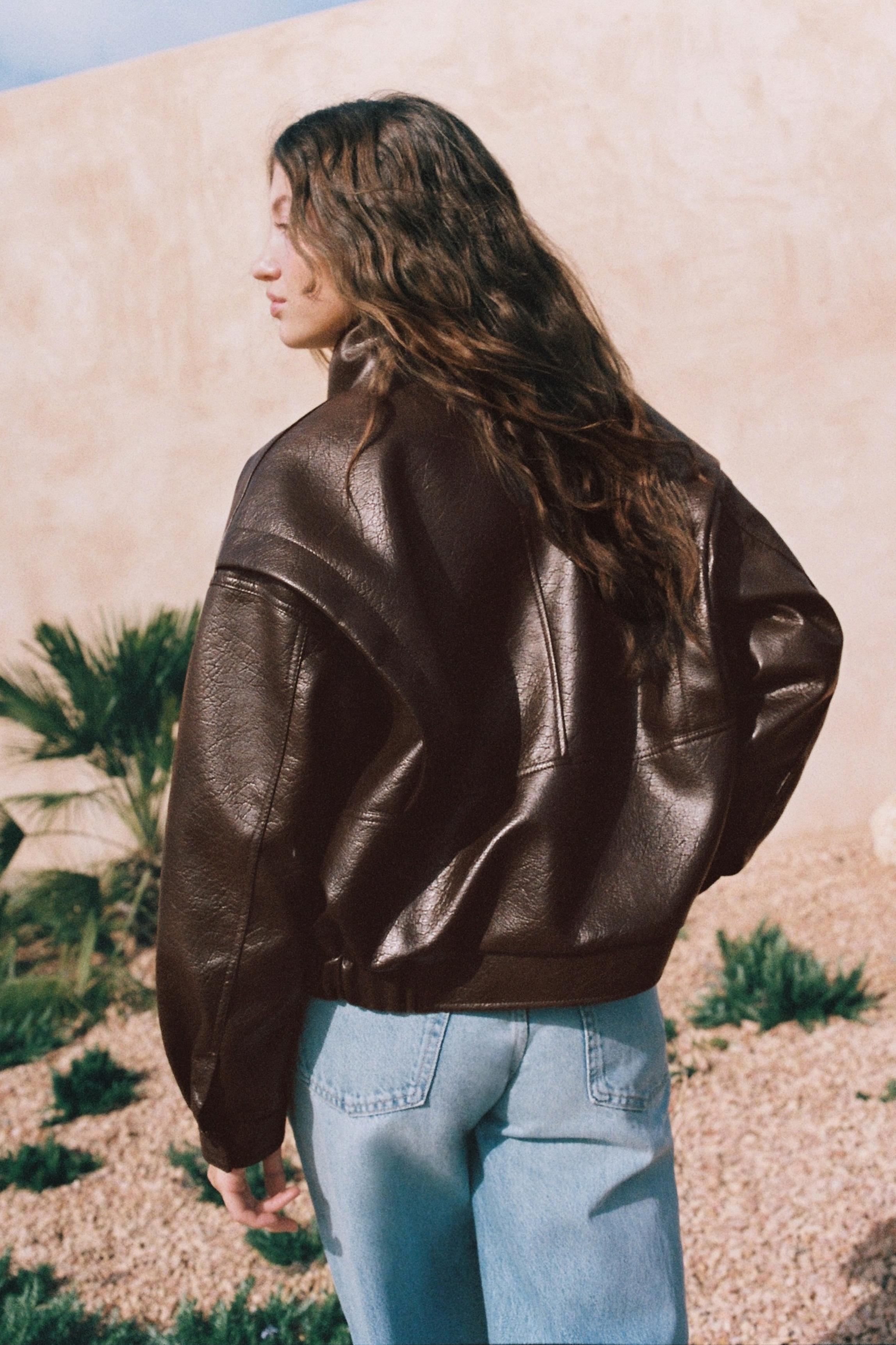 Suni deri ceket - Görsel 20