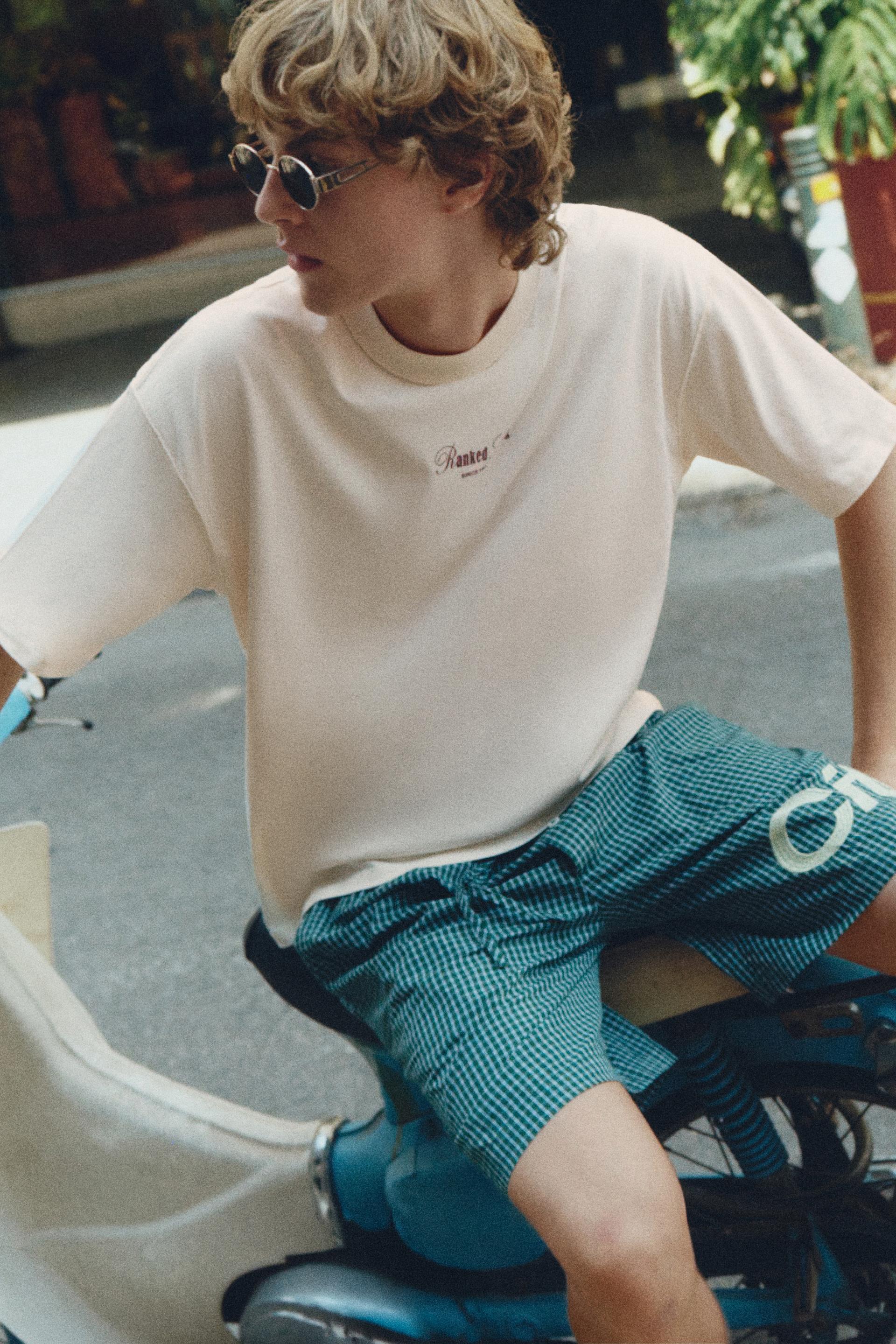 Ranked Swing relaxed fit graphic T-shirt — Off white