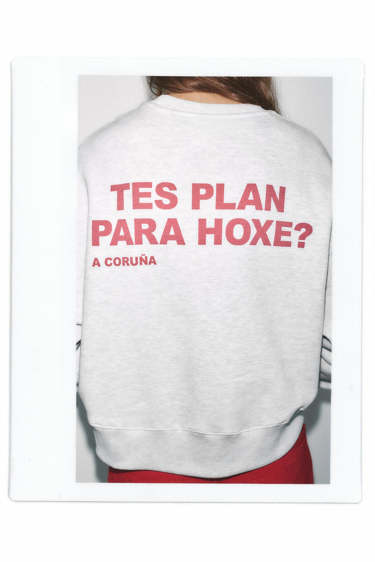 A Coruña graphic sweatshirt — Grey marl