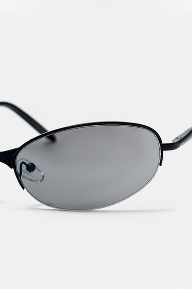Metallic oval sunglasses — Black 5