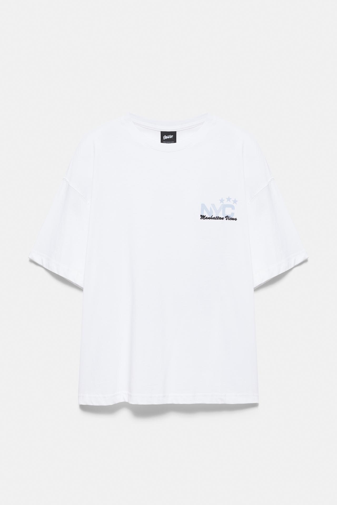 STWD T-shirt with an NYC graphic — White