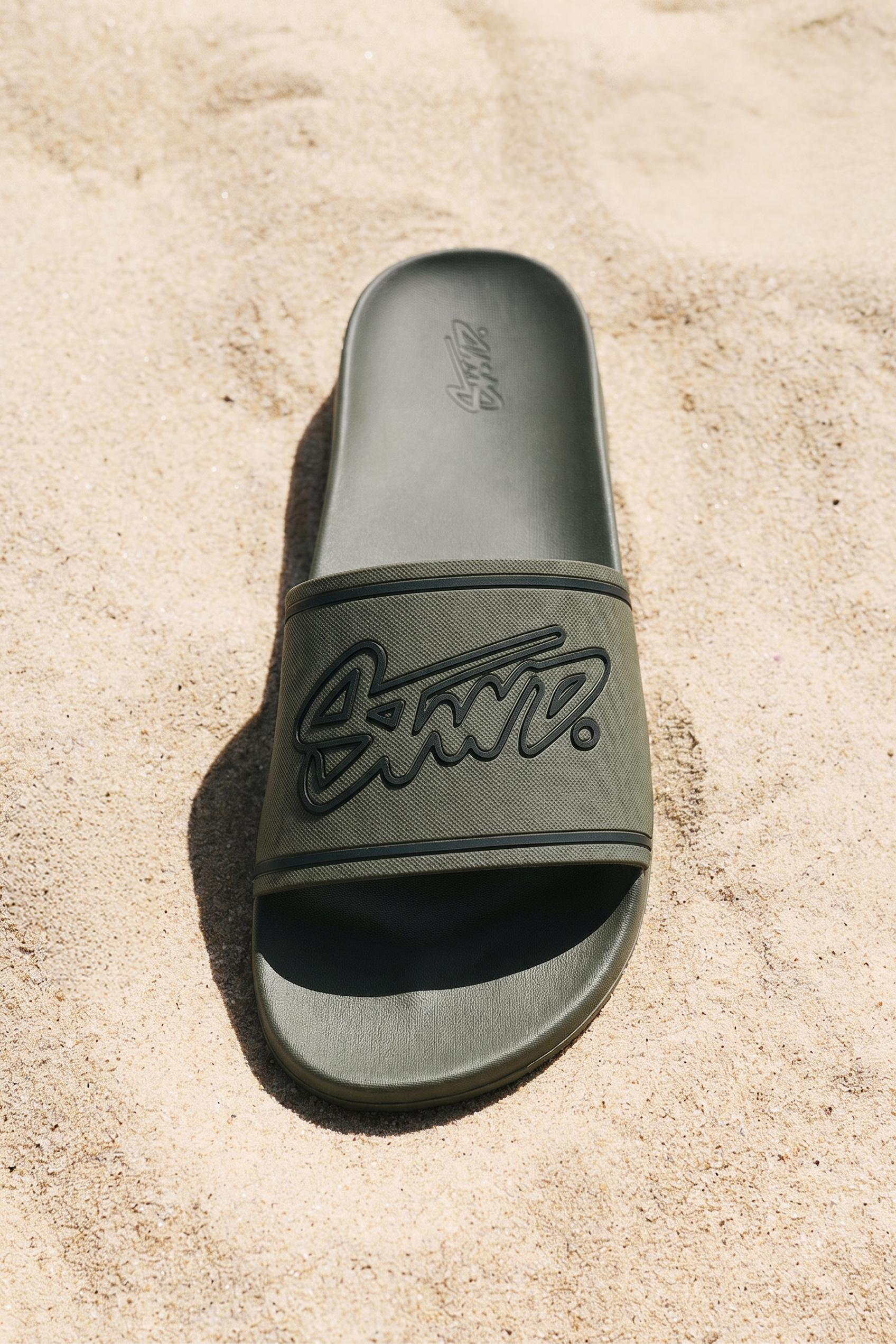STWD rubber sandals — Khaki