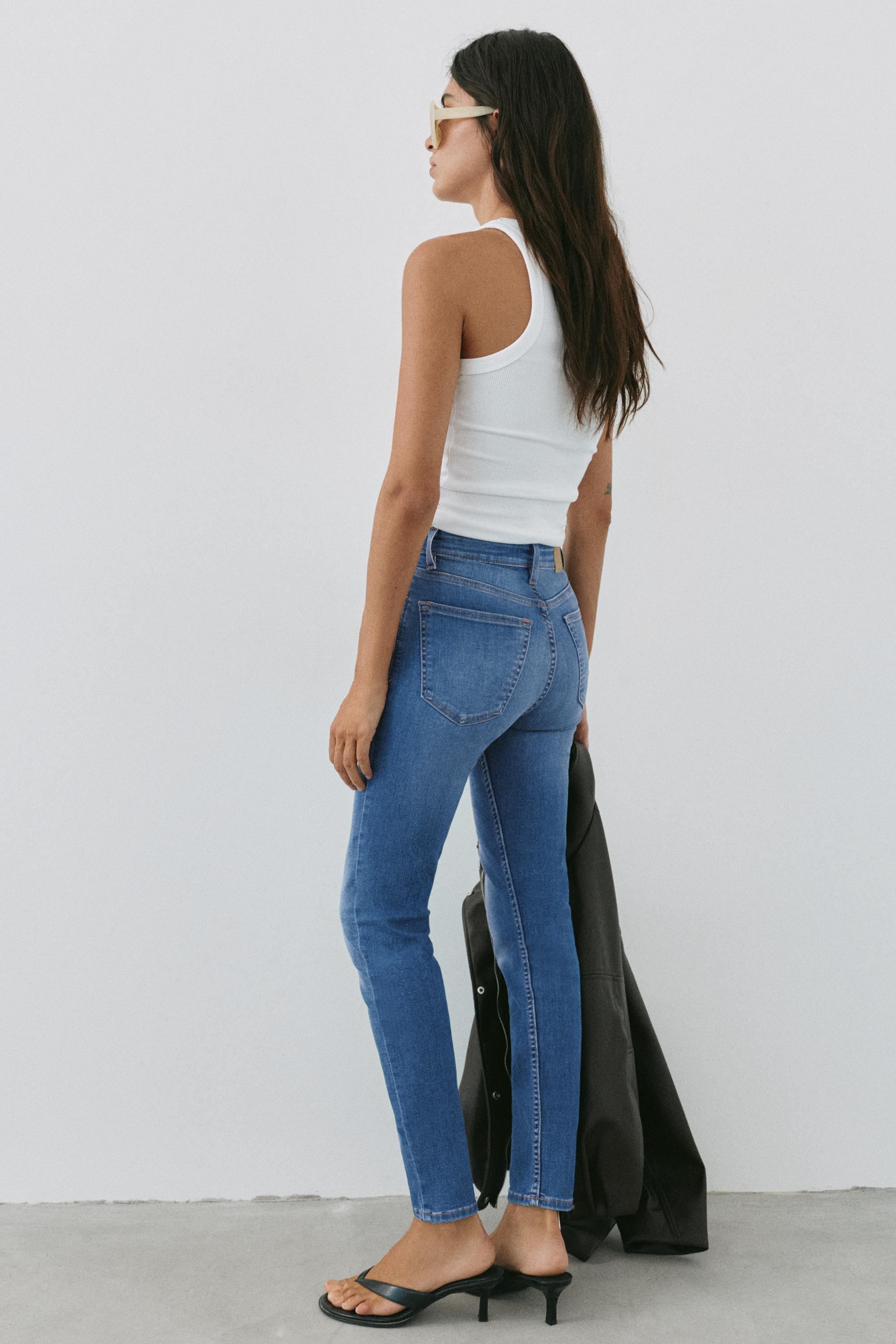 High-waist skinny jeans — Indigo