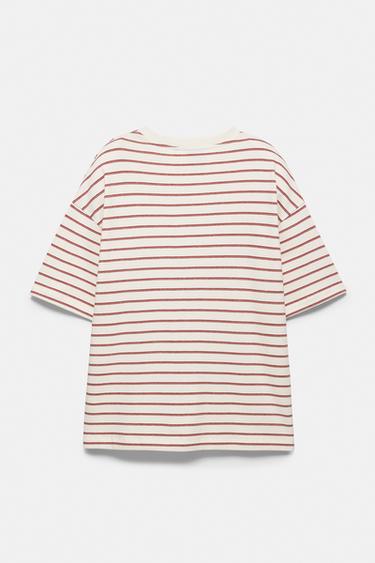 Striped boxy-fit T-shirt — Off white 7