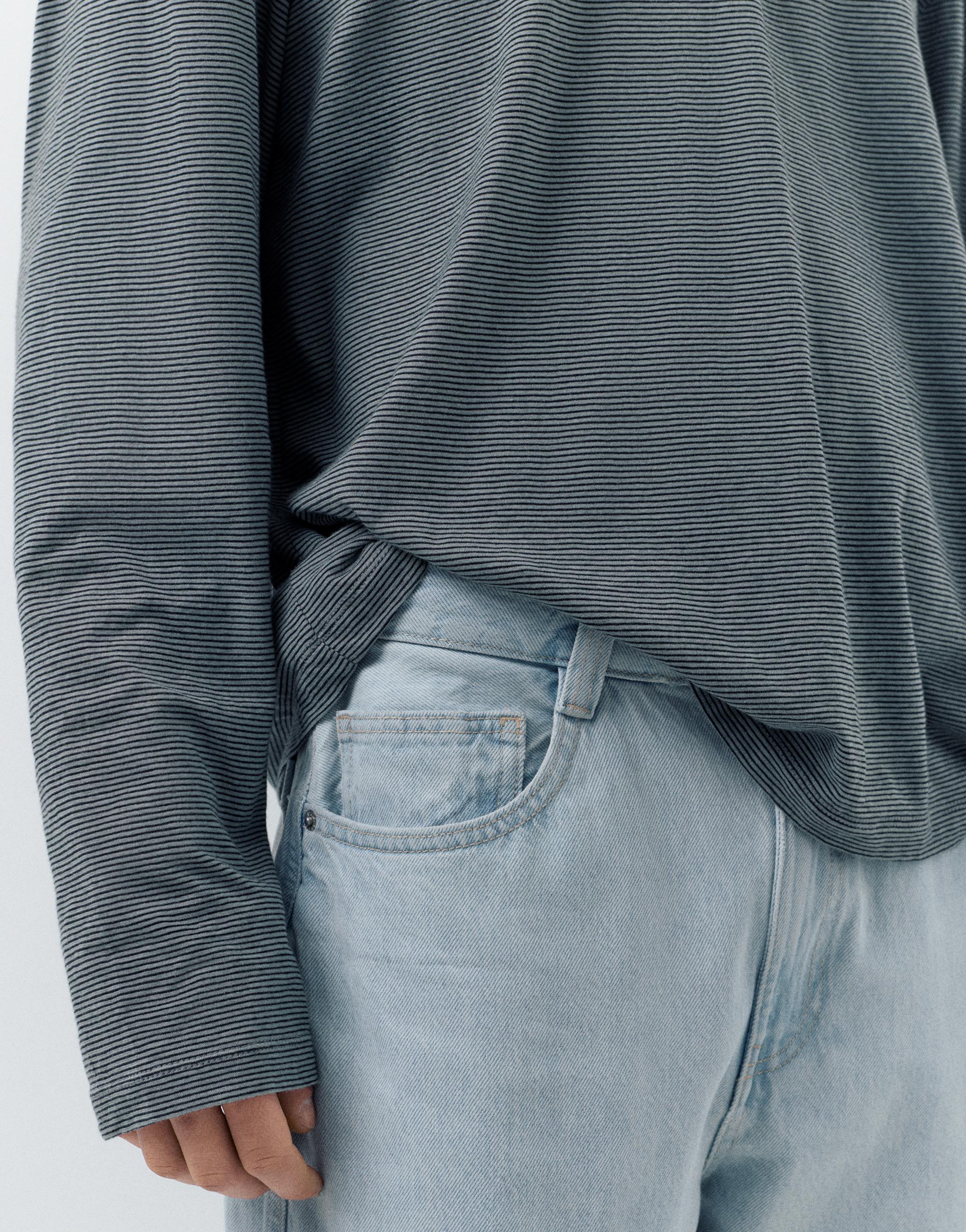 Baggy cargo jeans — Pale blue