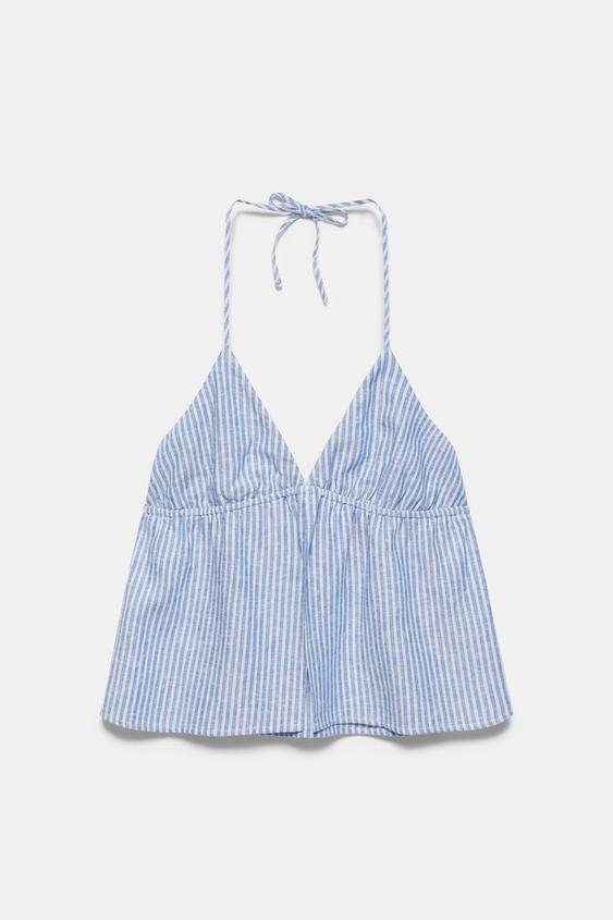Ketenli çizgili halter top