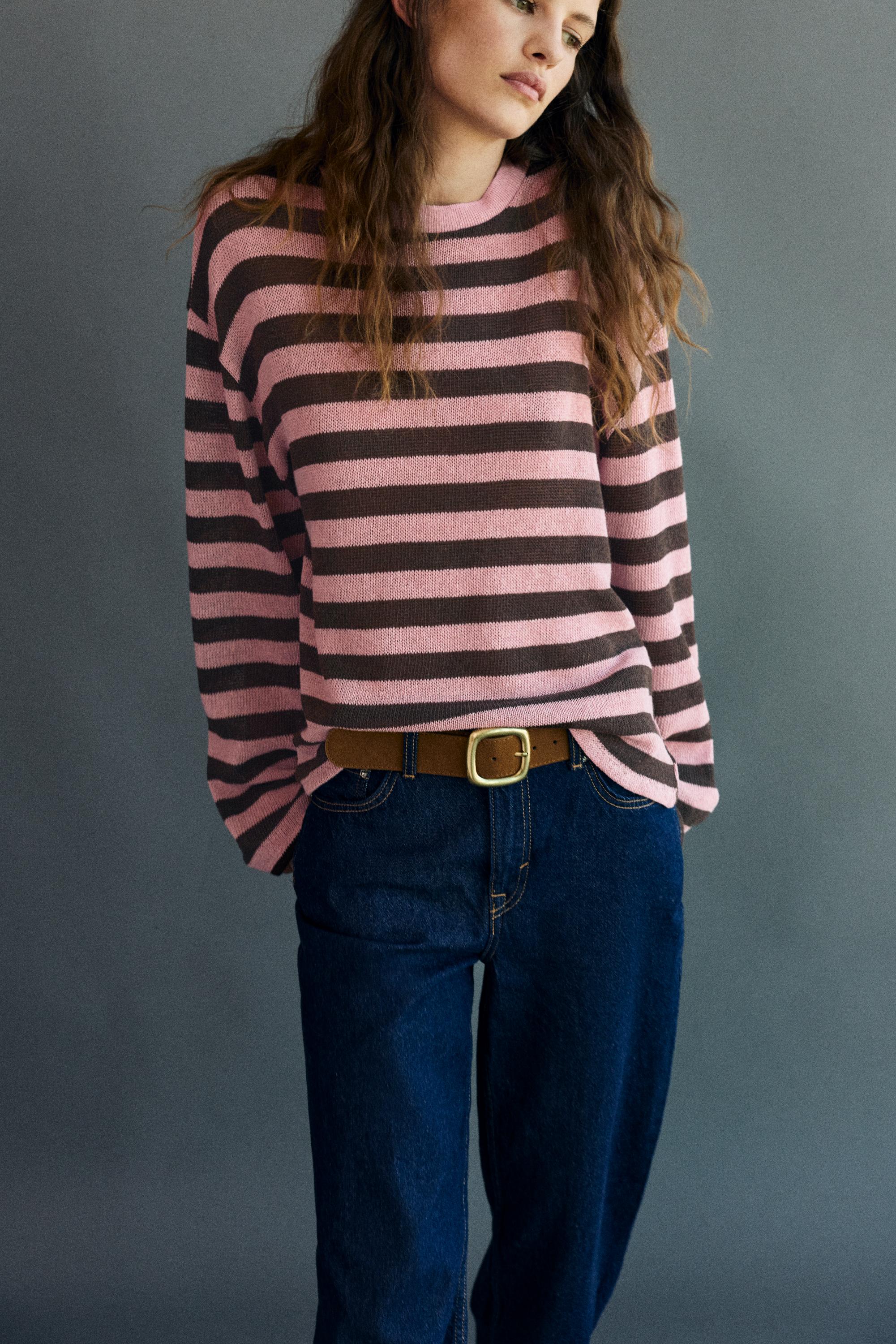 Striped knit T-shirt — Striped