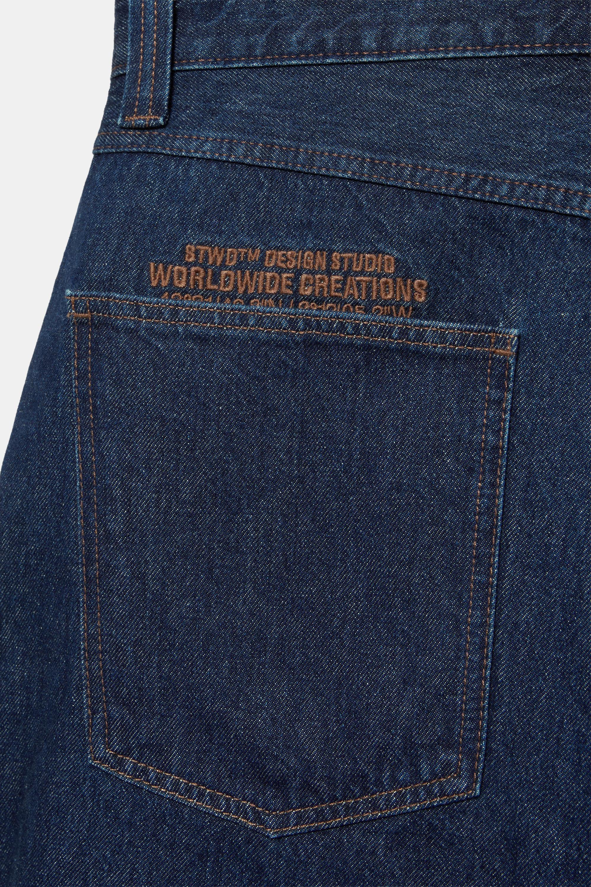 Skater denim Bermuda shorts — Navy