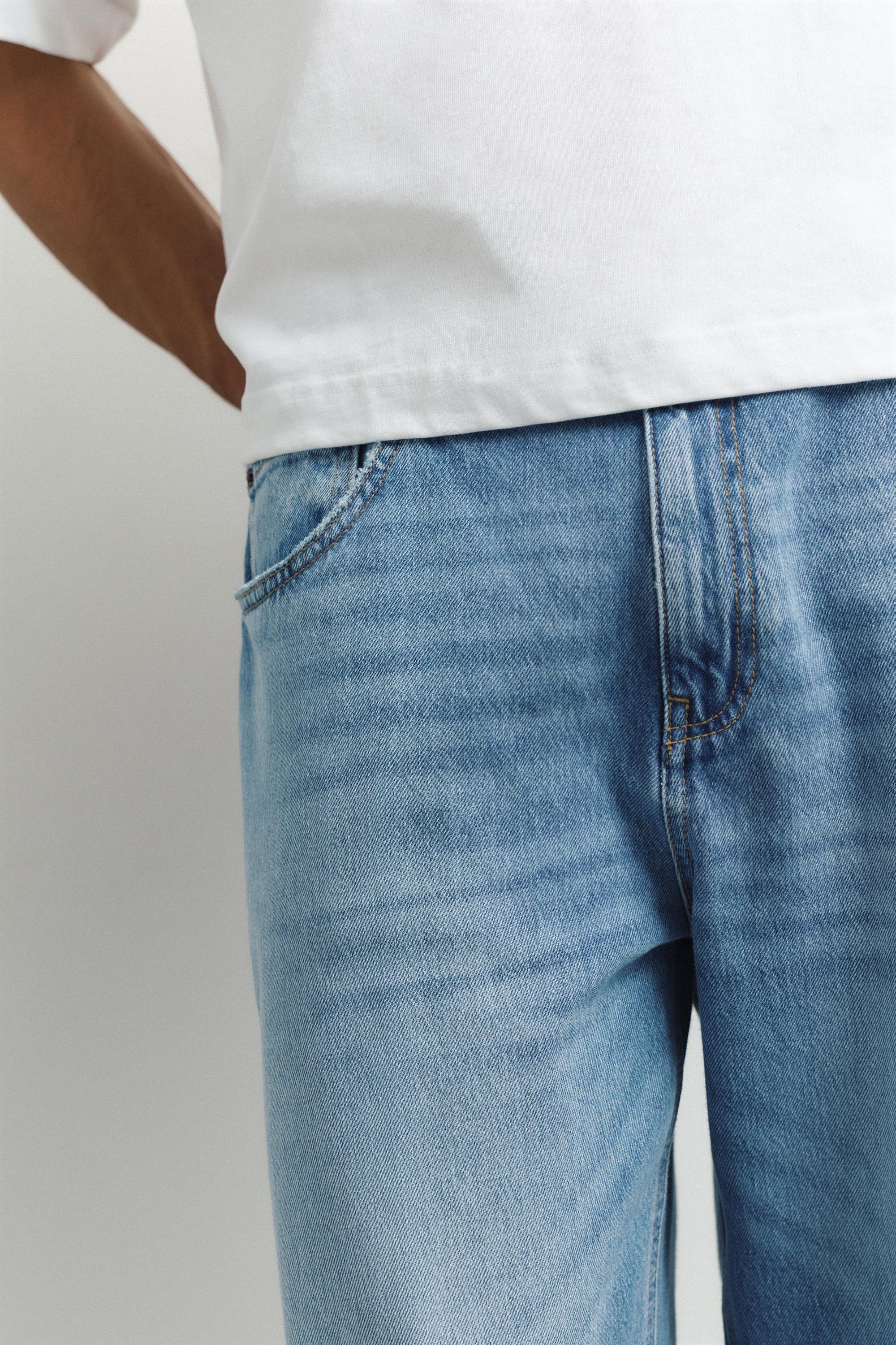 Relaxed baggy jeans — Medium blue