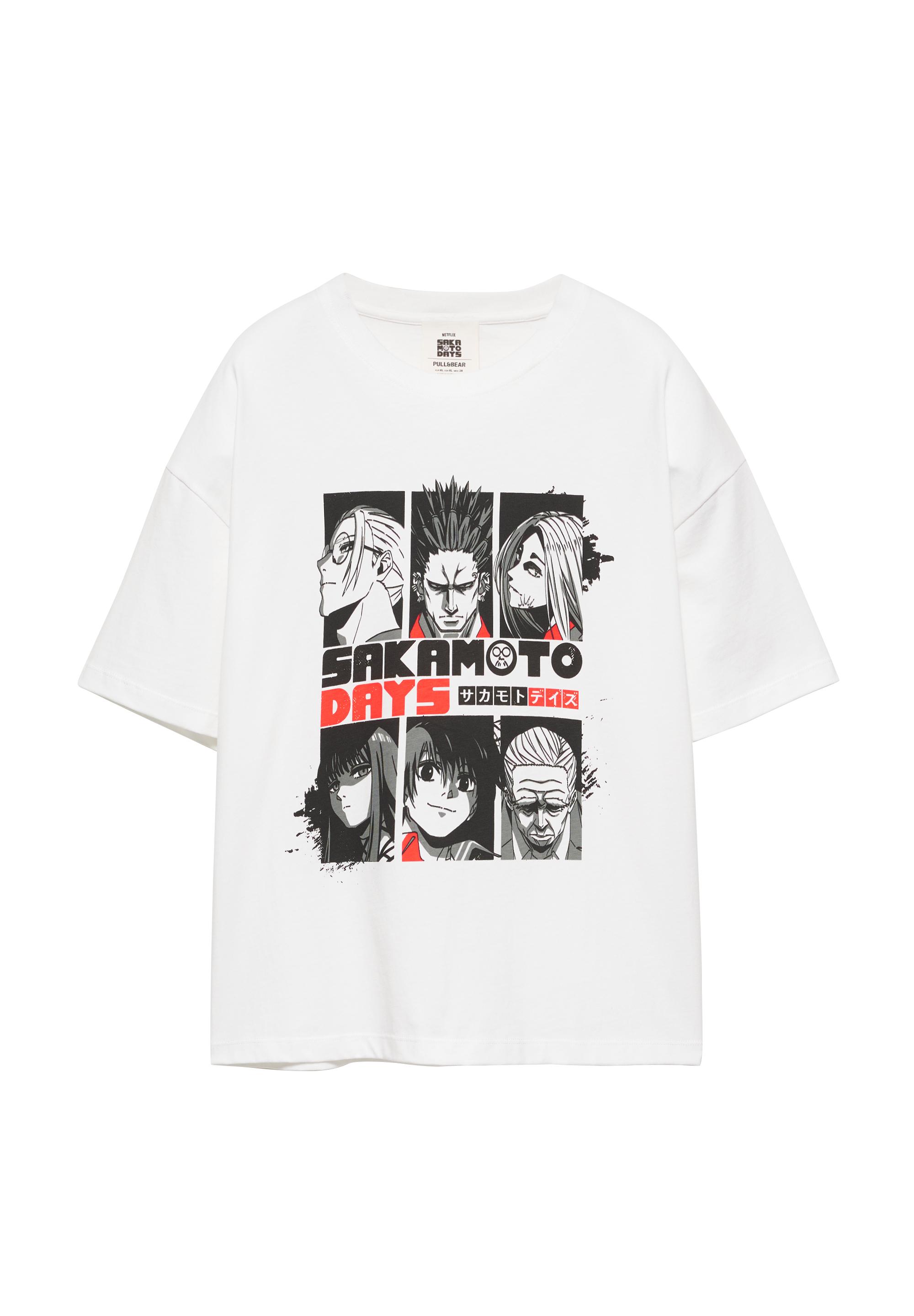 Sakamoto Days regular fit T-shirt — White