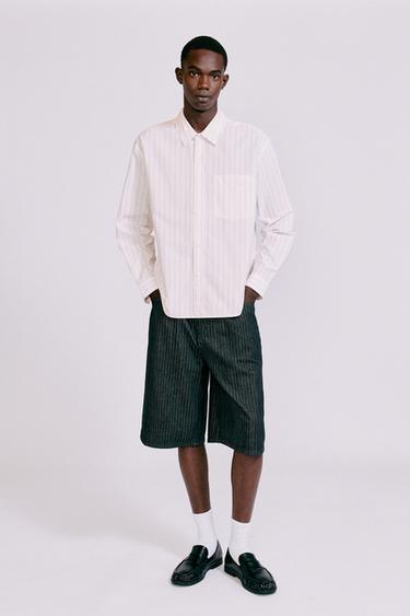 Striped long sleeve shirt — Rose pink 4