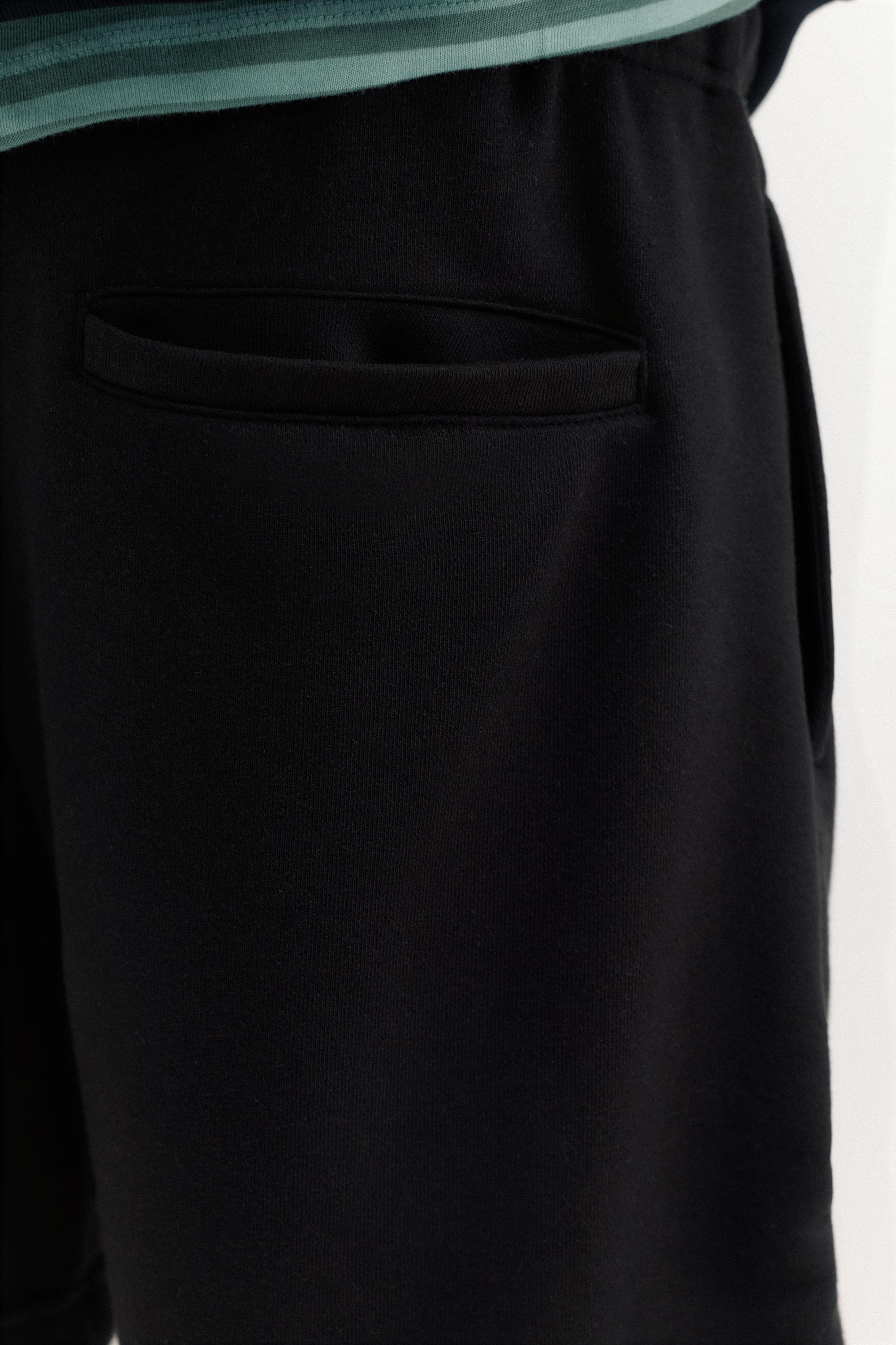 STWD jogger Bermuda shorts — Black