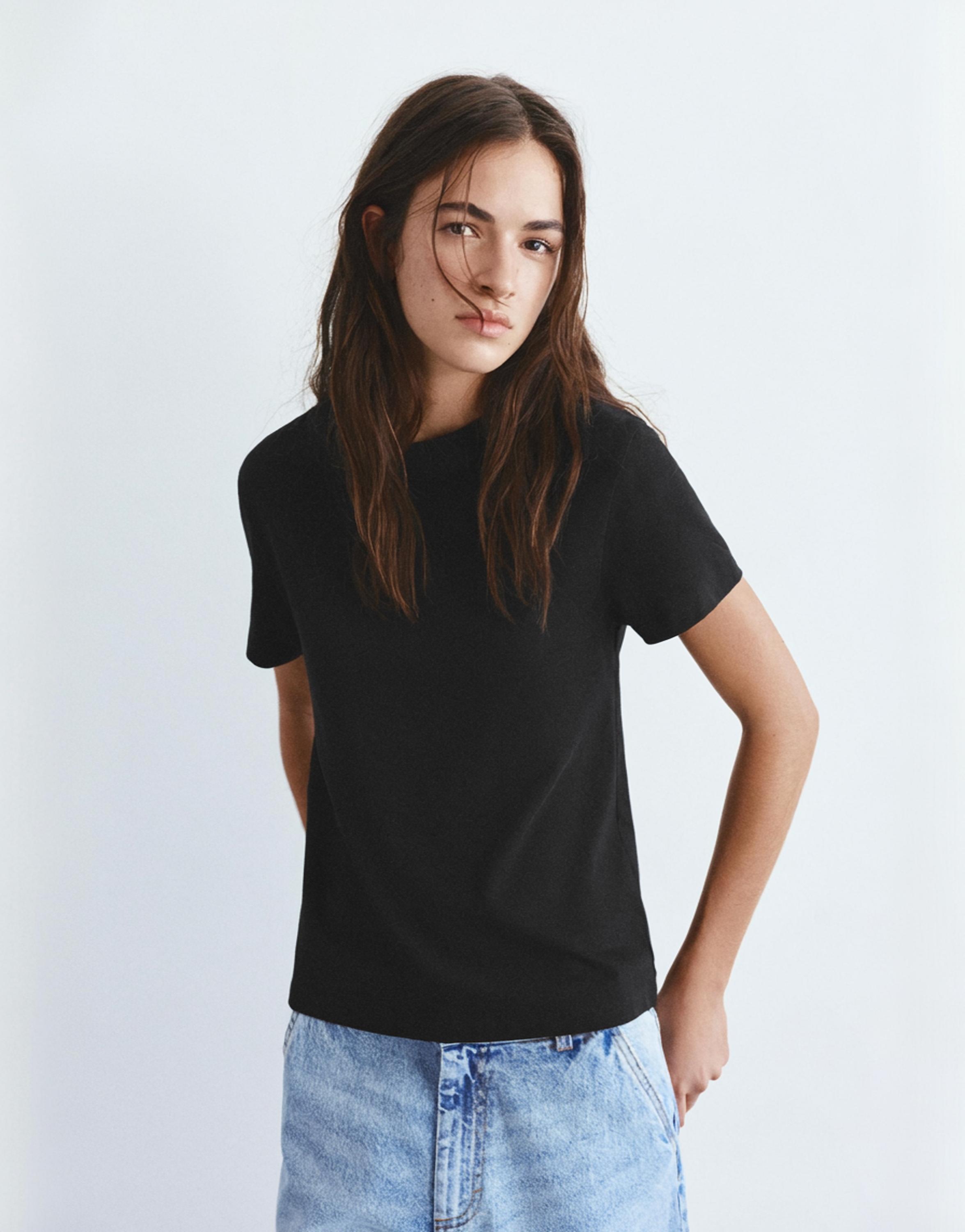 Short sleeve T-shirt 100% cotton — Black