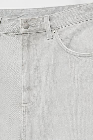 Skater denim Bermuda shorts — Pale grey 6