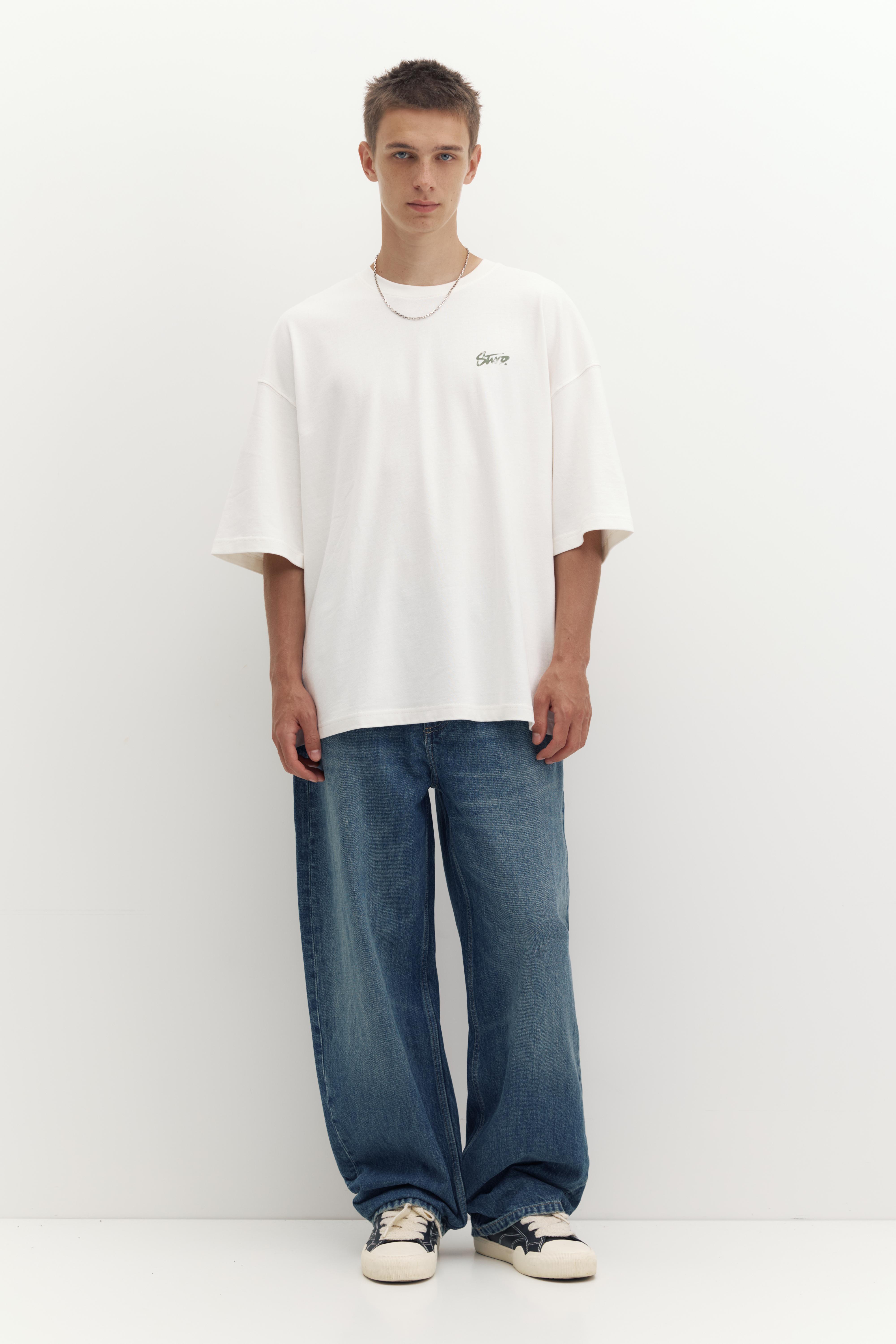 Oversize STWD T-shirt — Off white
