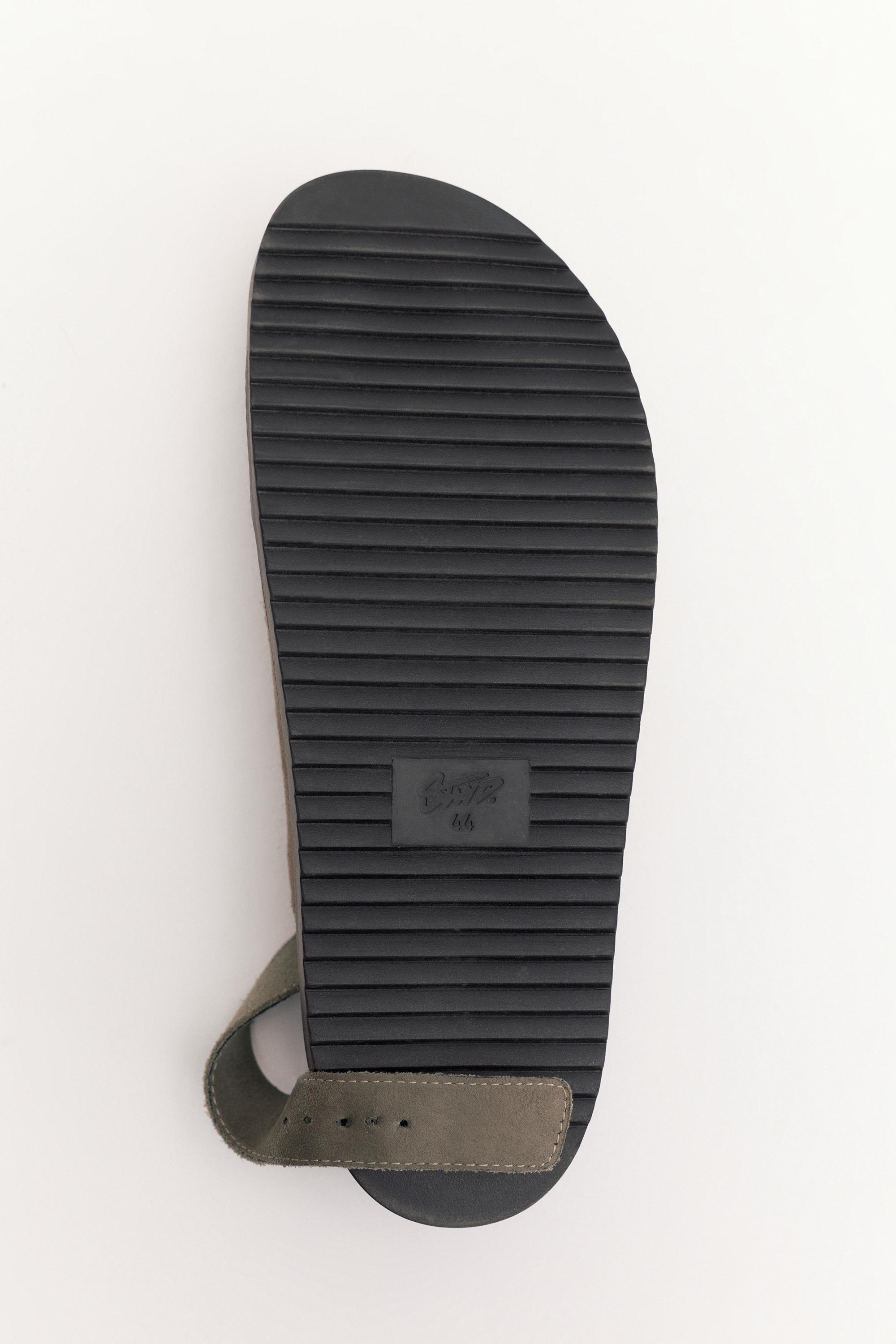 Lace-up leather clogs STWD — Taupe