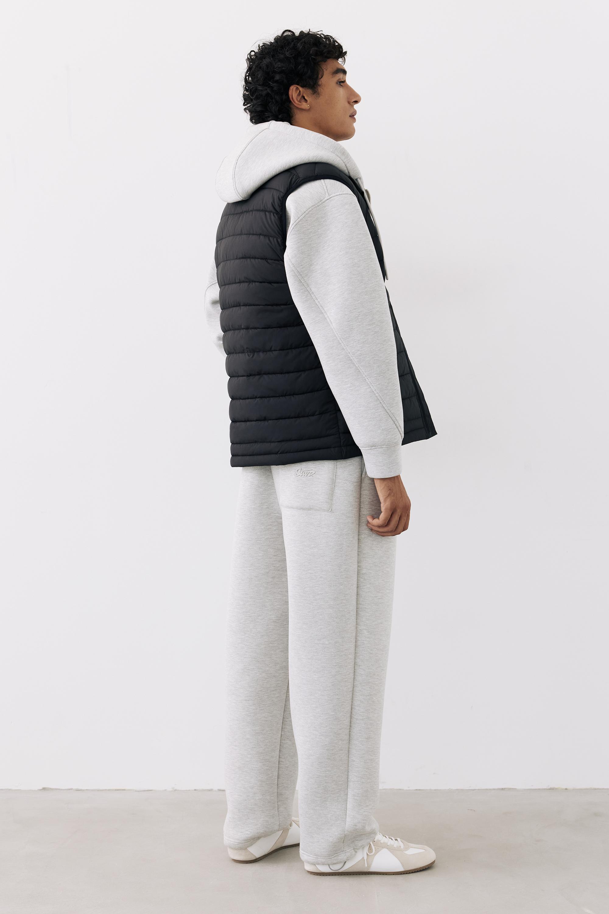 Quilted gilet — Black