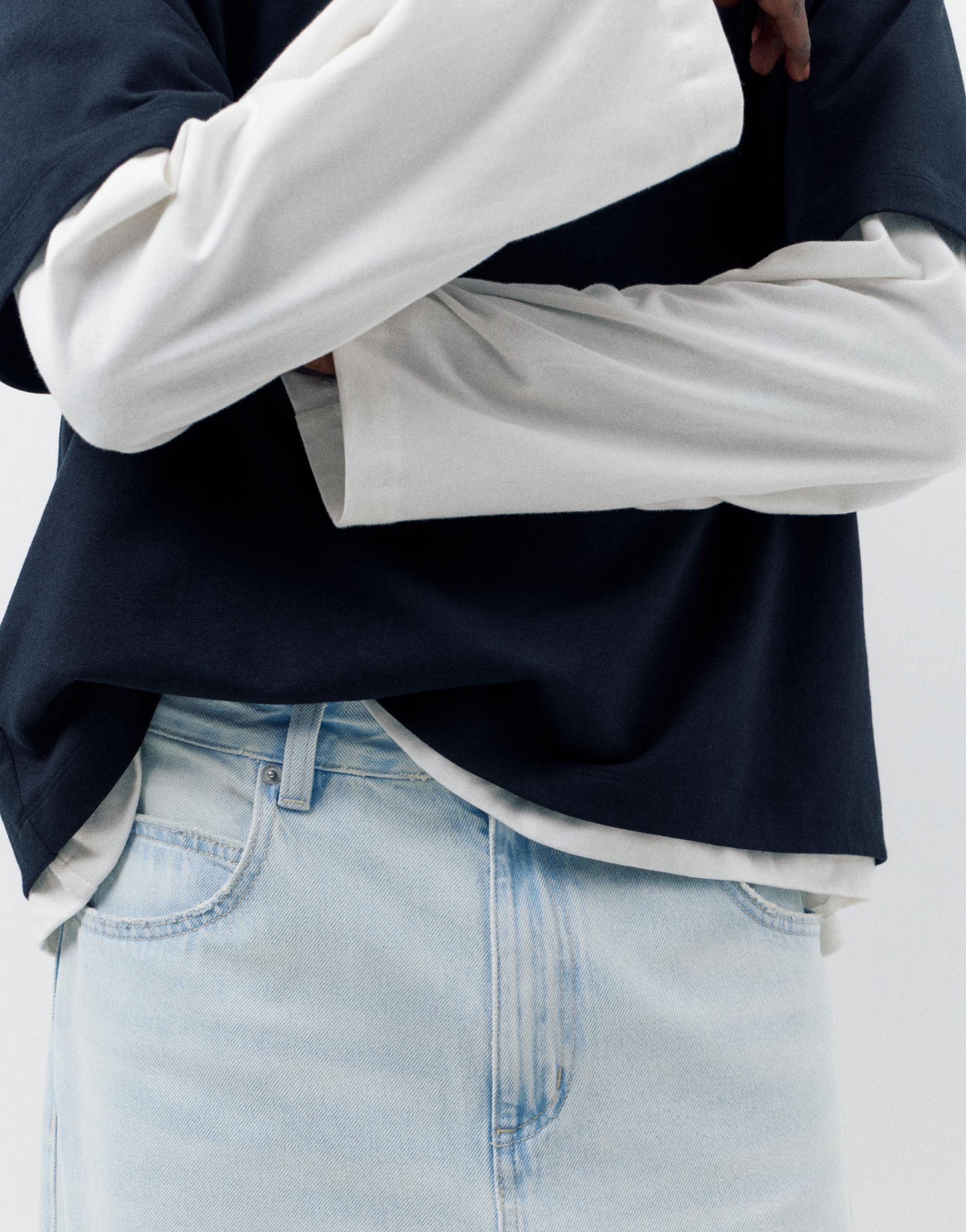 Relaxed fit baggy jeans — Pale blue