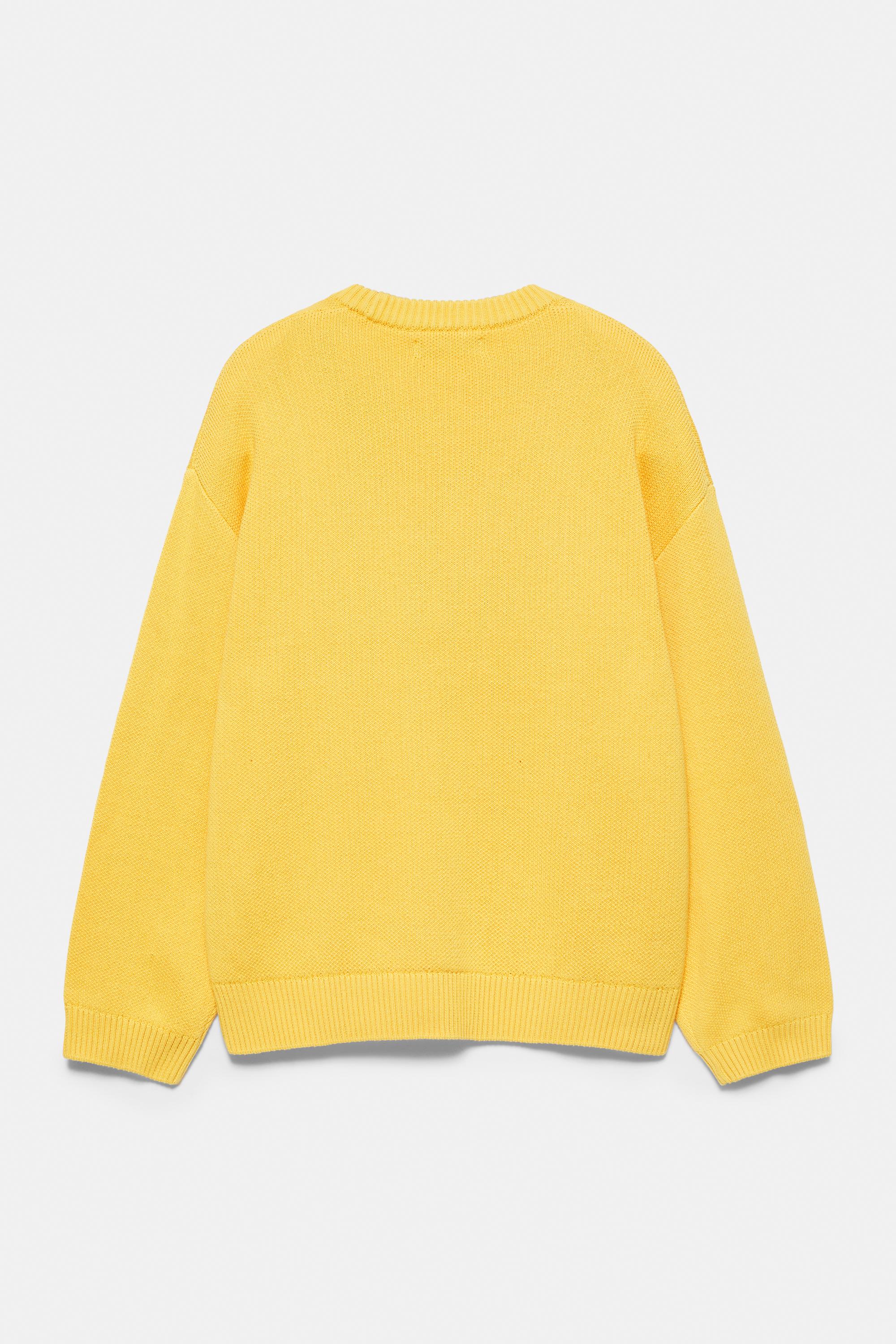 STWD graphic jumper — Yellow