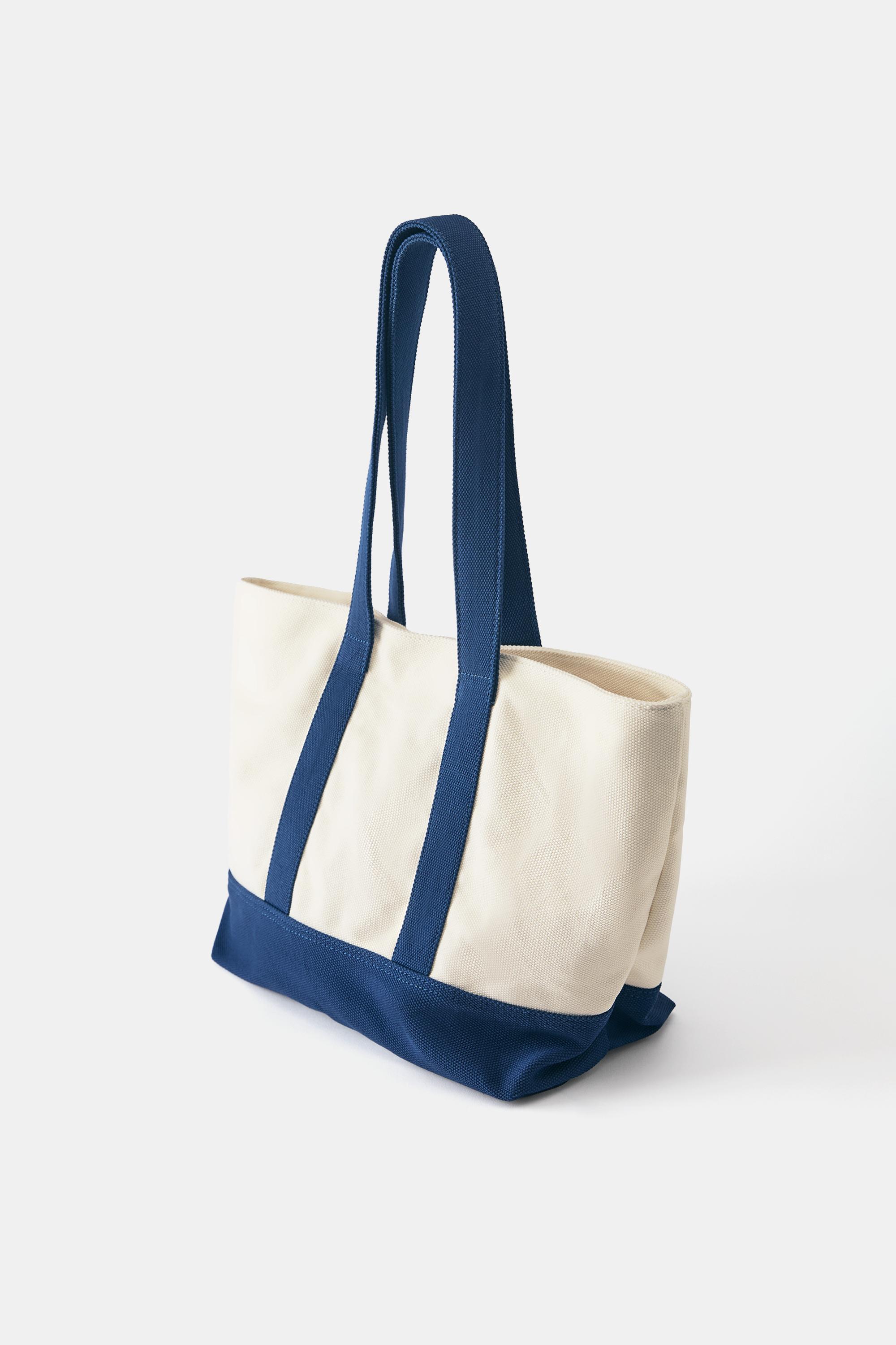 Canvas tote bag — Blue