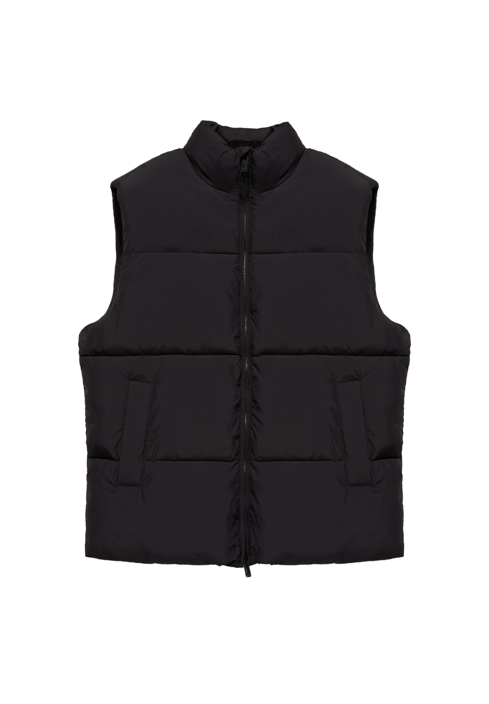 STWD quilted gilet — Black