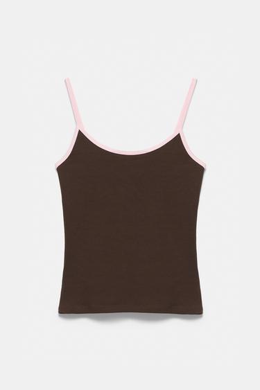 Thin strap top — Brown 6