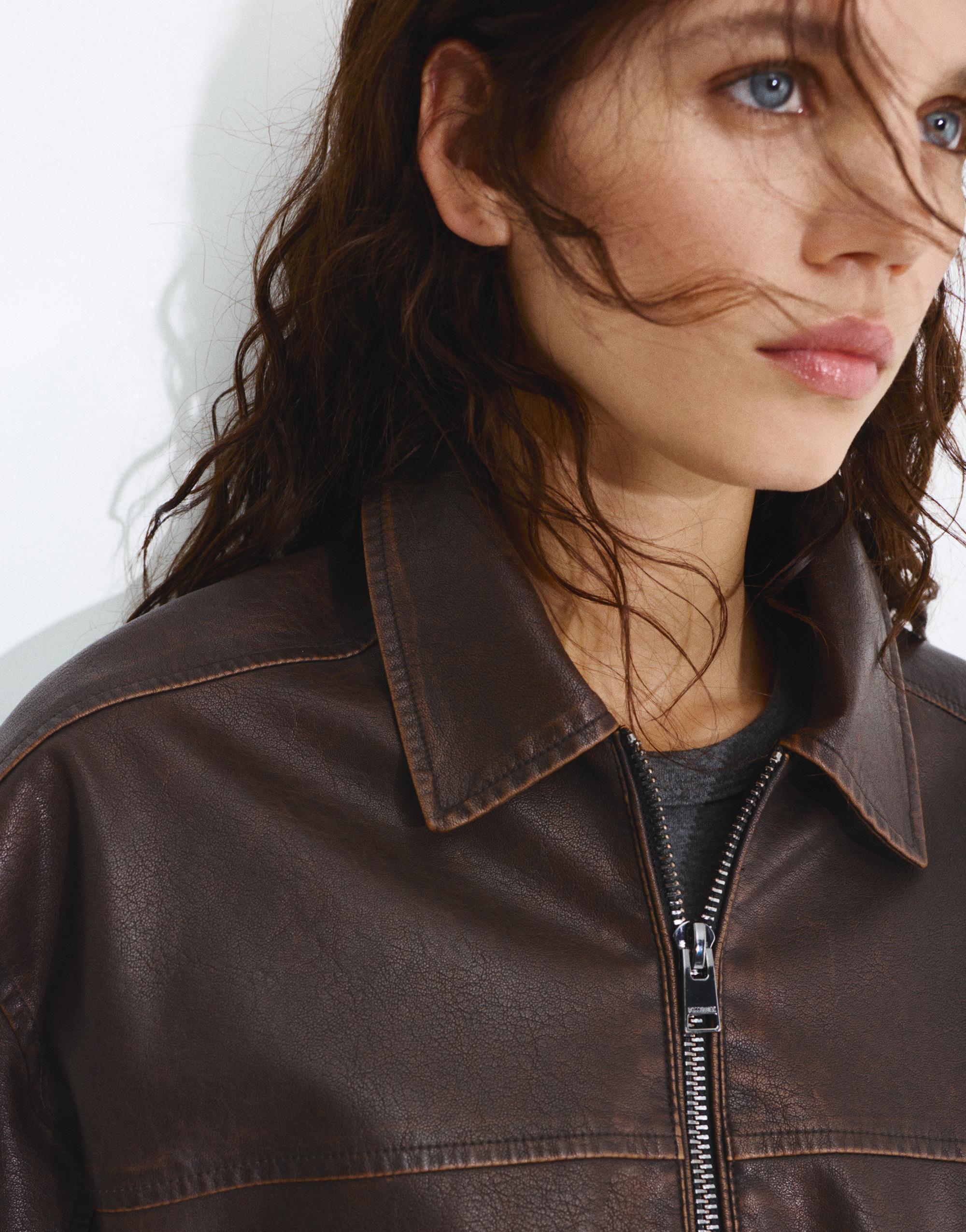 Suni Deri Baba Kesim Ceket - Görsel 75