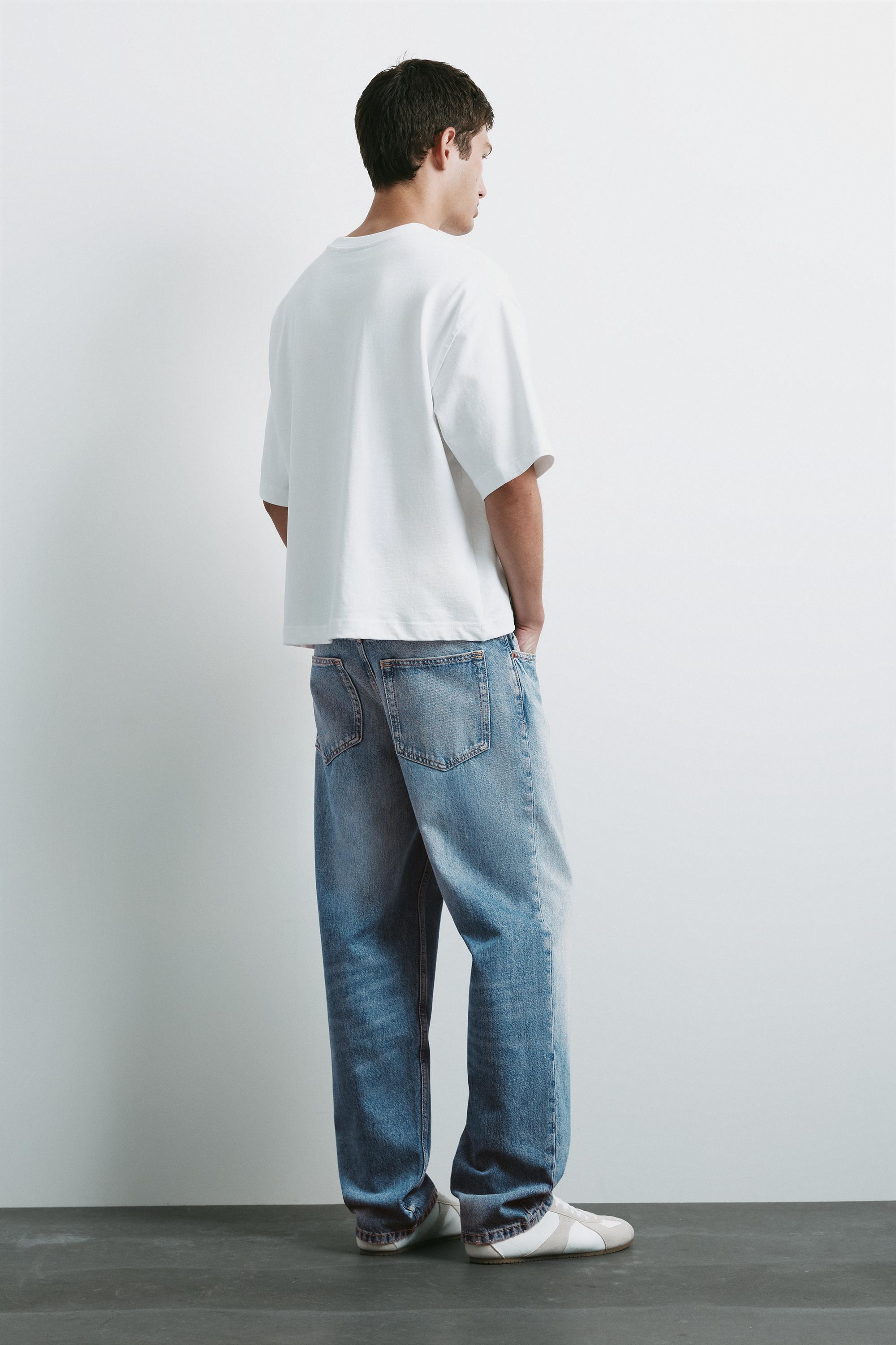 Straight-leg jeans — Medium blue