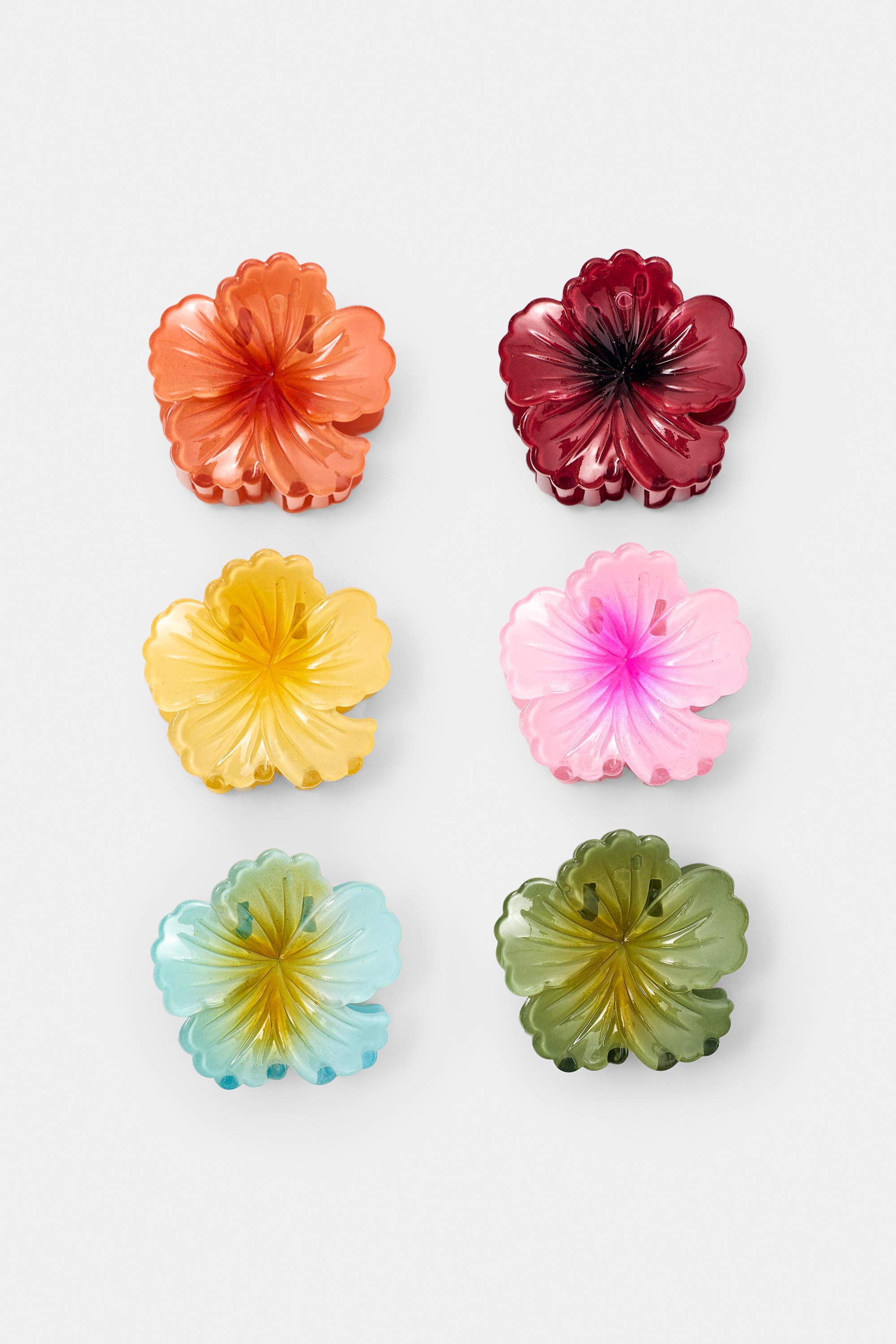 Set 6 Fermagli A Fiore