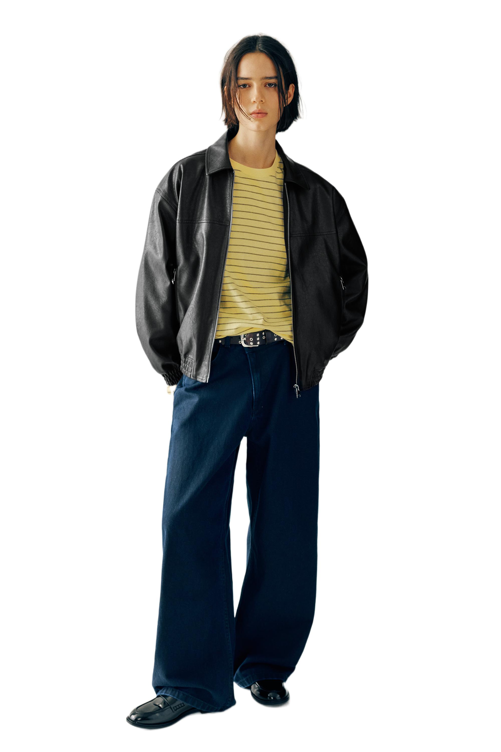 Suni Deri Baba Kesim Ceket - Görsel 41