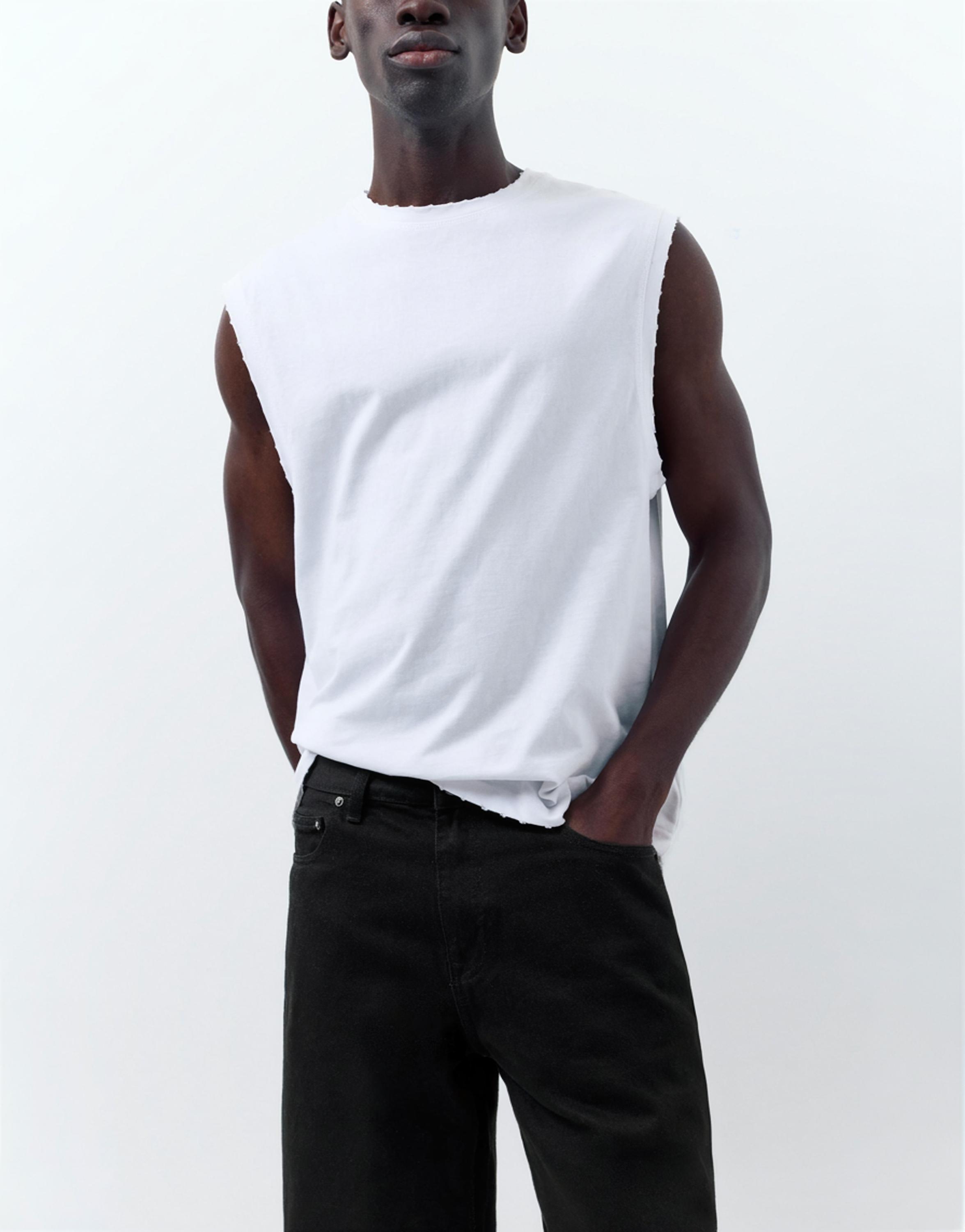 Standard denim Bermuda shorts — Black