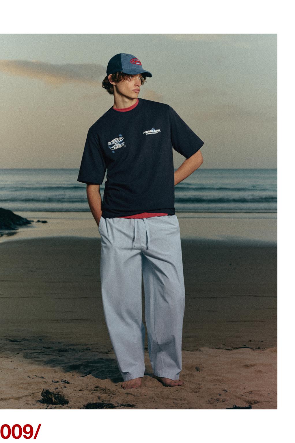 San Juan sardines T-shirt — Navy